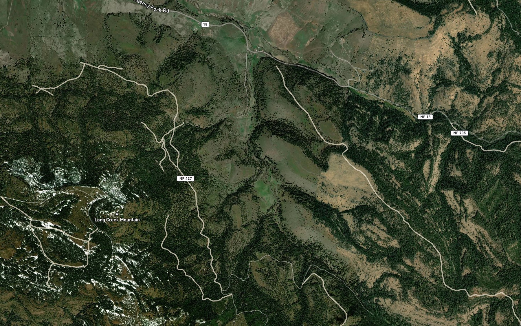 Satellite map of the Jordan Creek