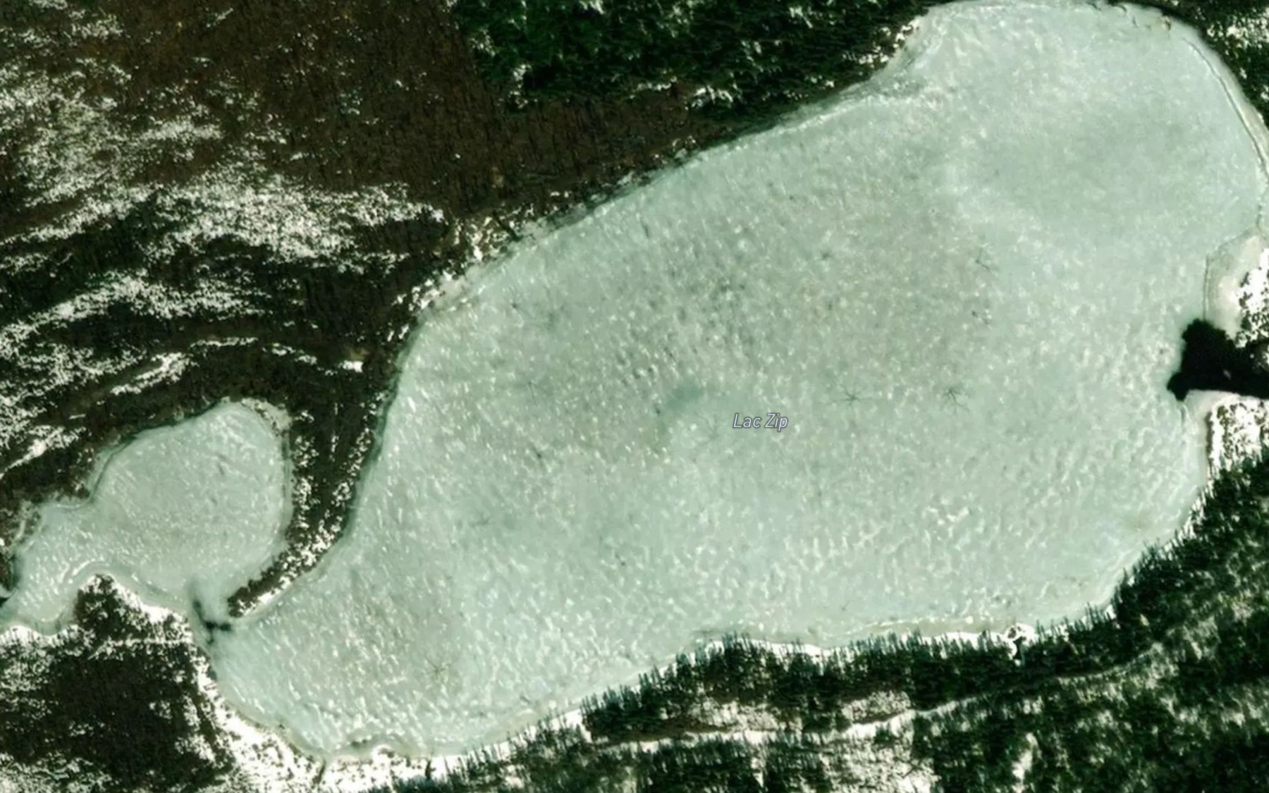 Satellite map of the Lac Zip