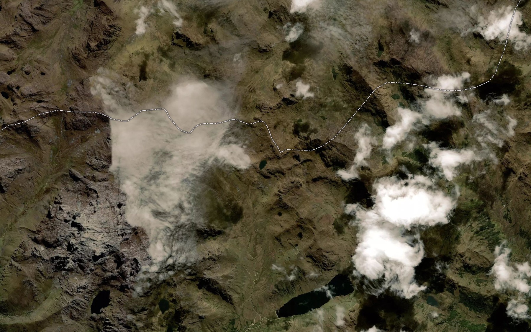 Satellite map of the Laguna Patay Gallo