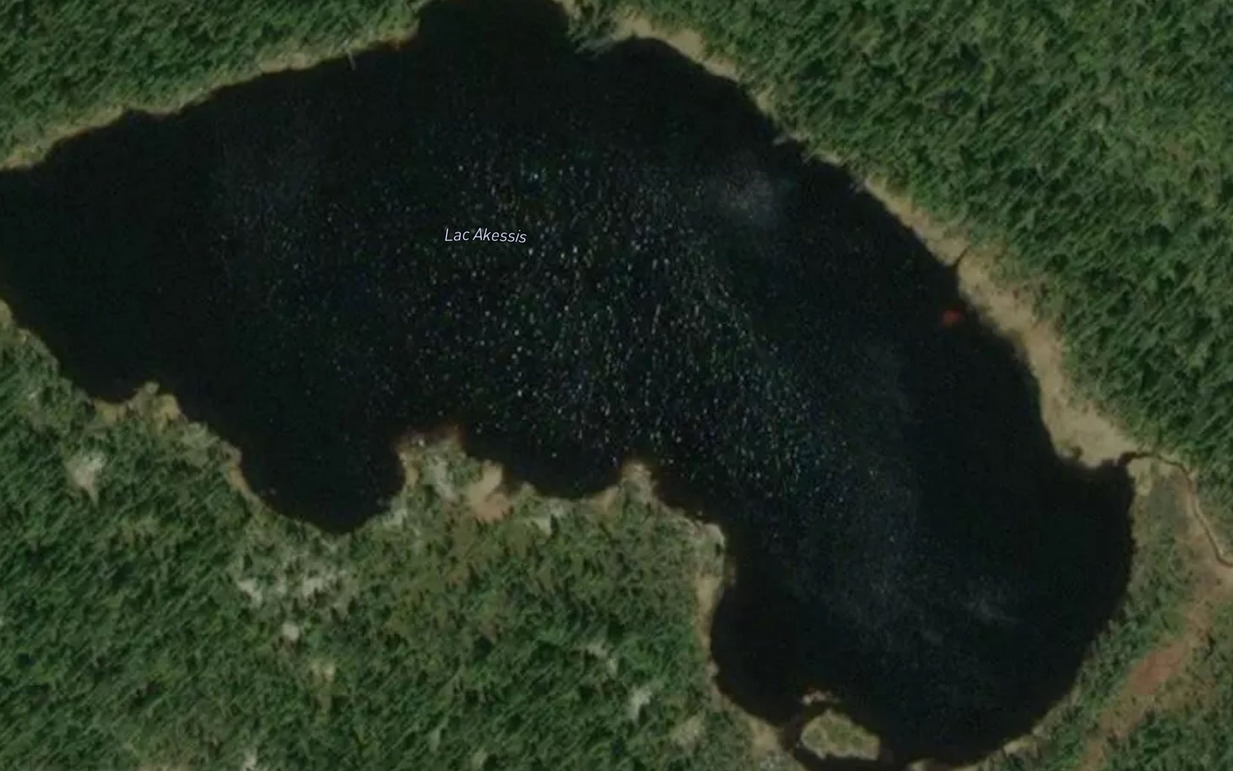 Satellite map of the Lac Akessis