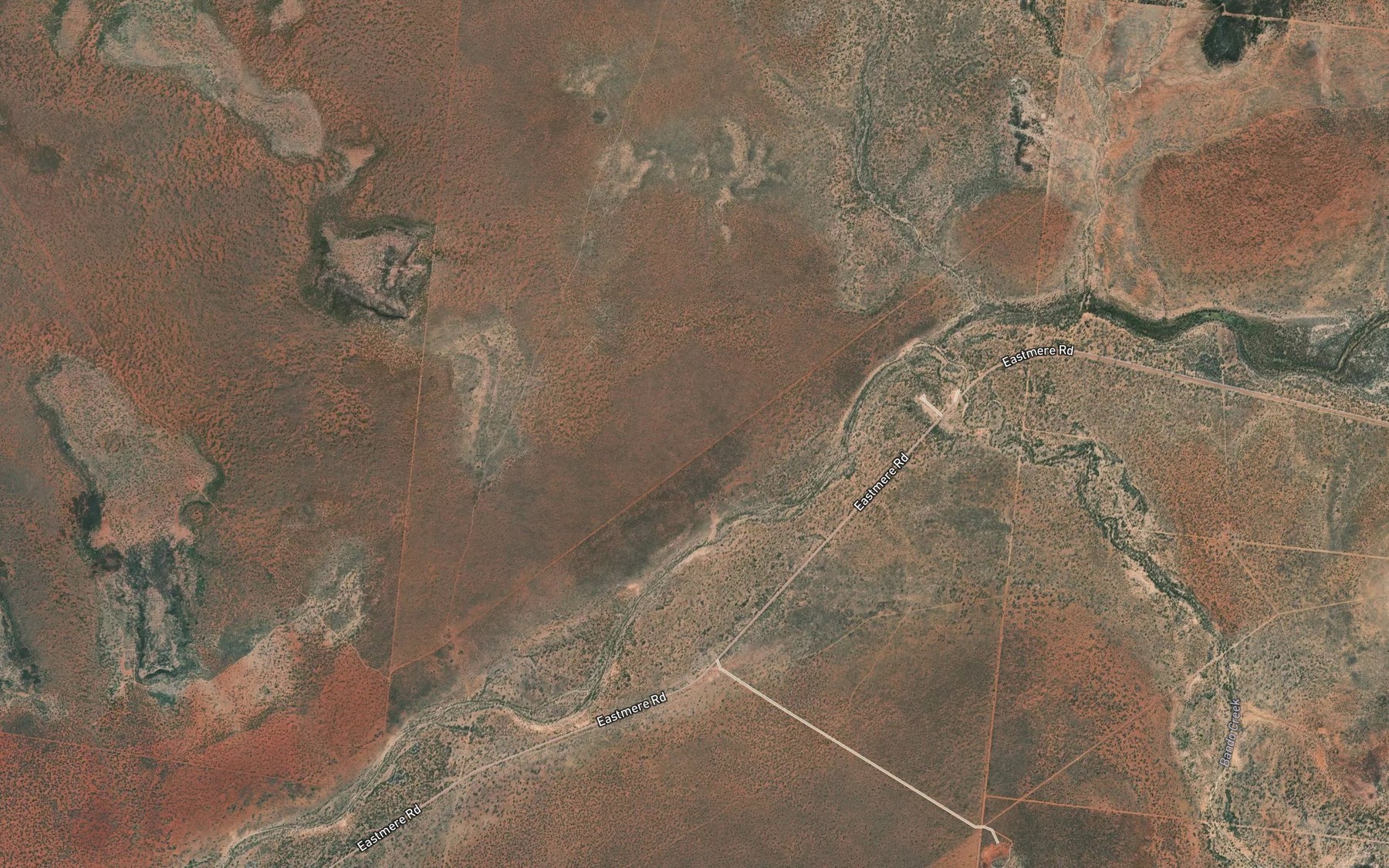 Satellite map of the Bando Creek