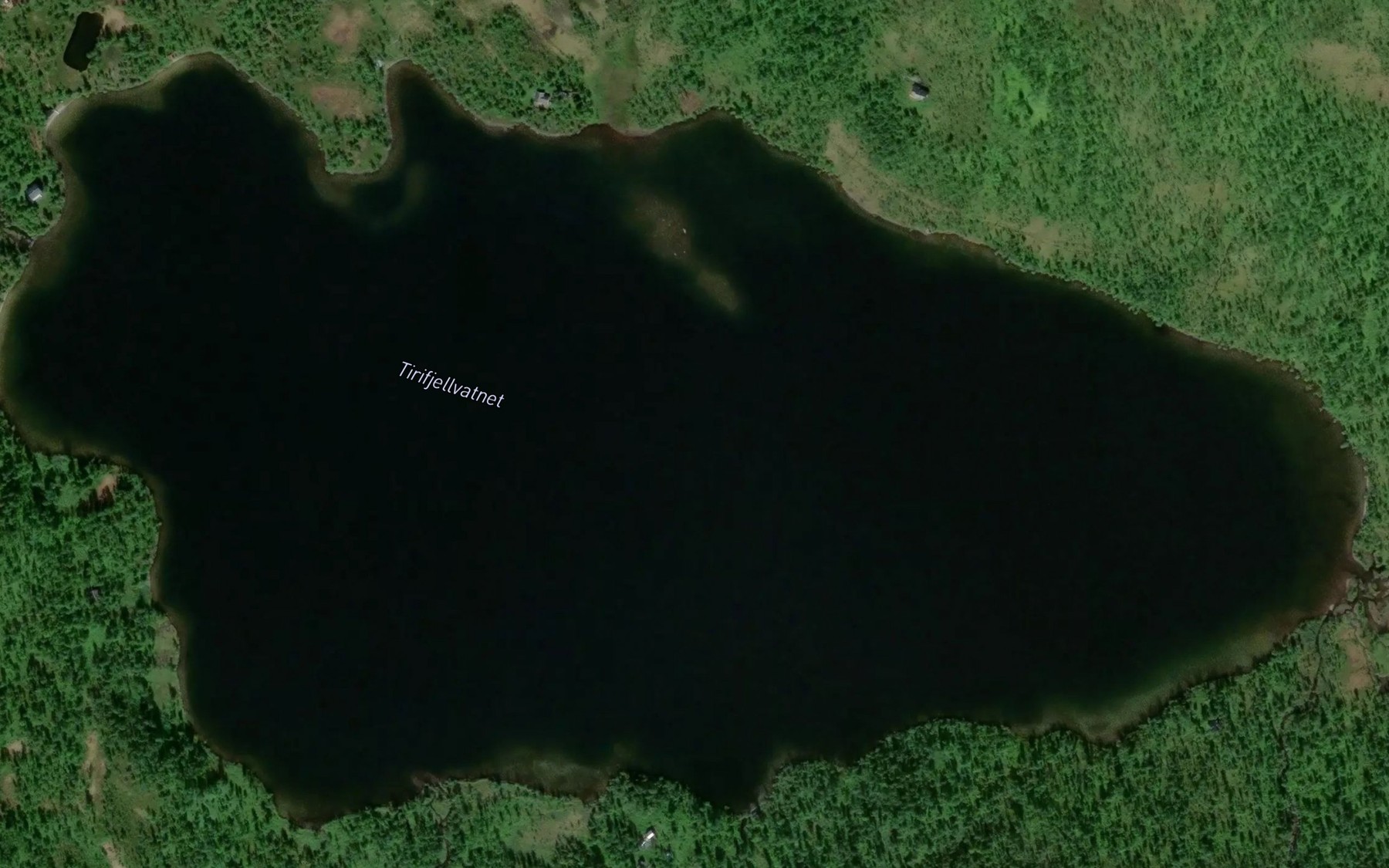 Satellite map of the Tirifjellvatnet