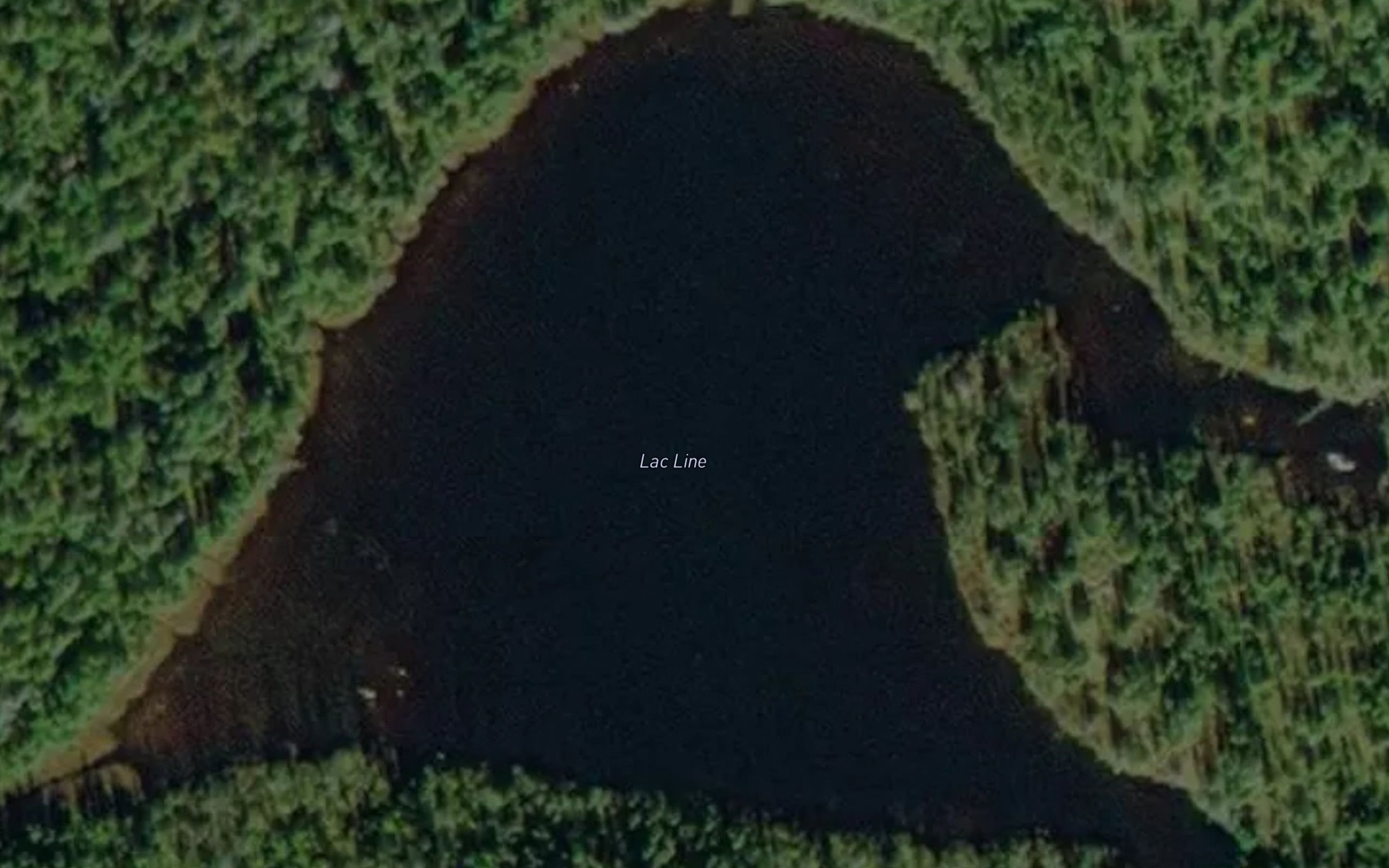 Satellite map of the Lac Line