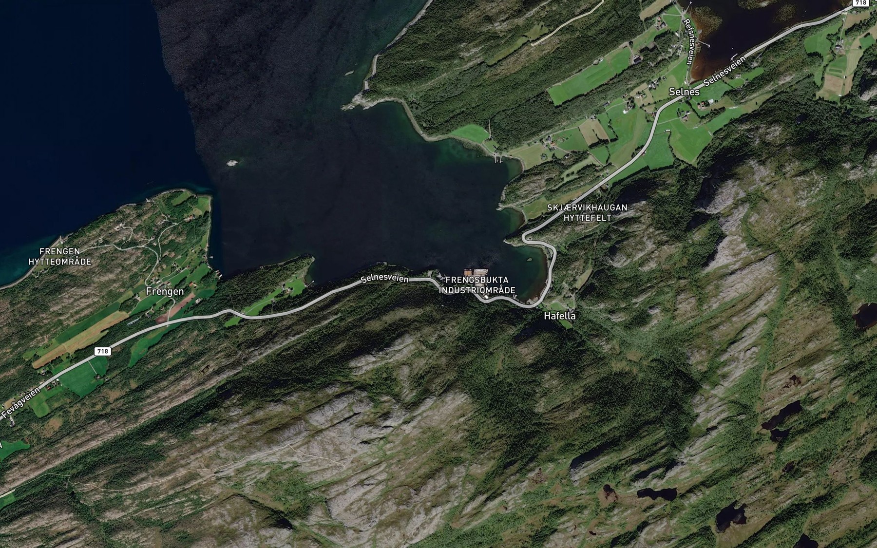 Satellite map of the Djupvorpa