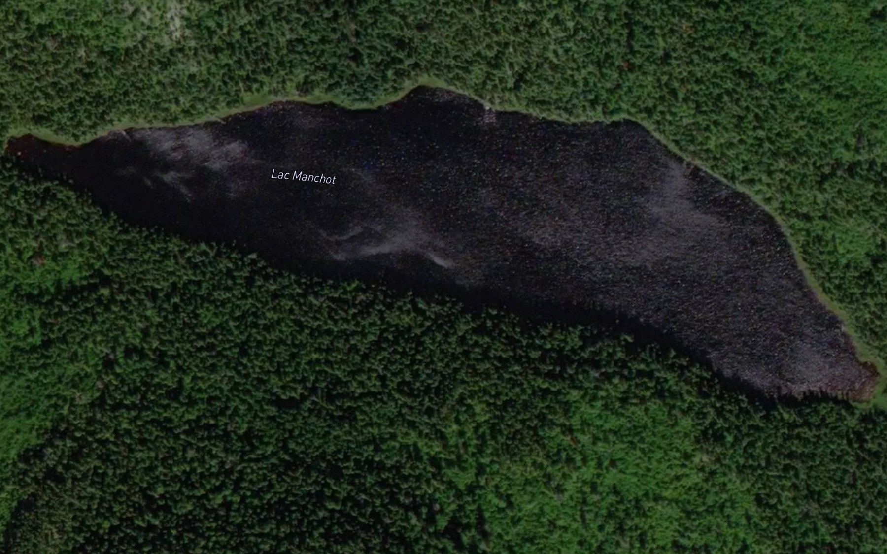 Satellite map of the Lac Manchot