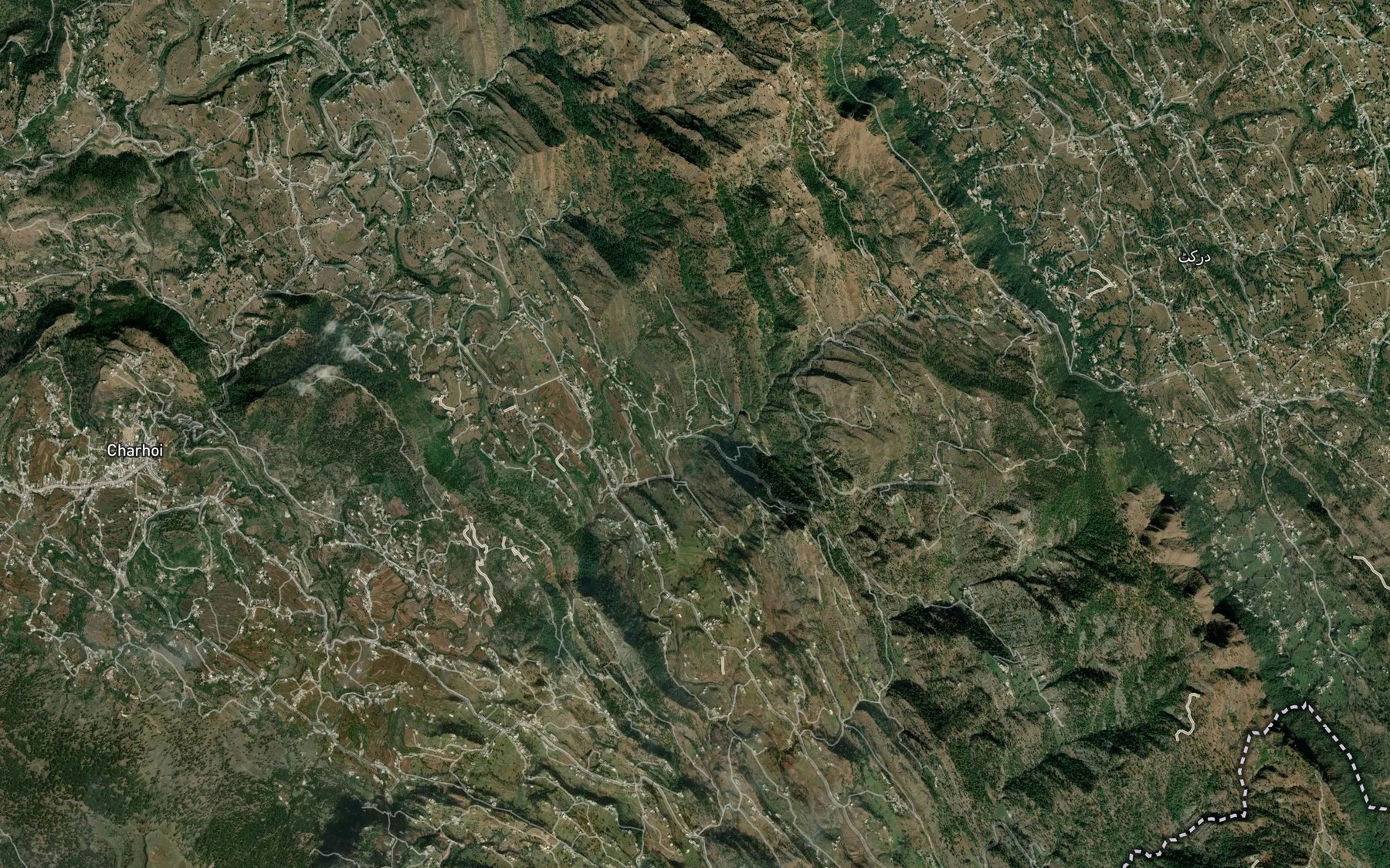 Satellite map of the Darkut Nala