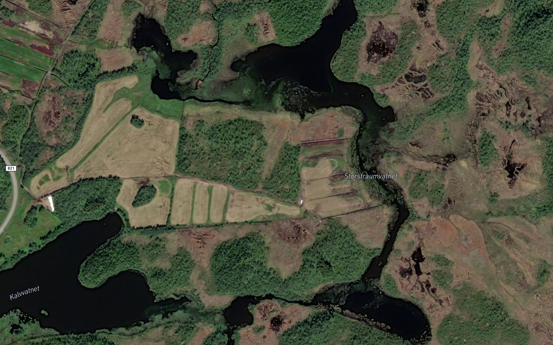 Satellite map of the Storstraumvatnet