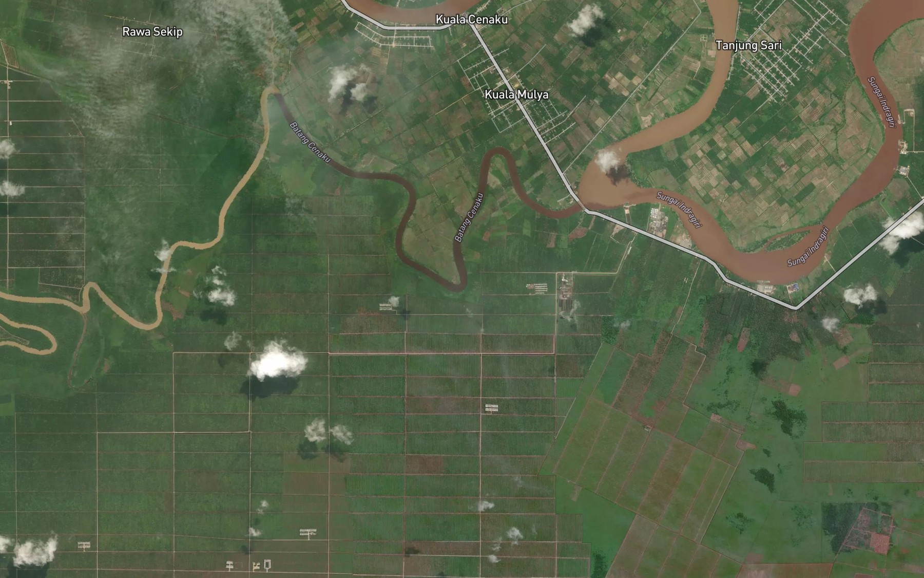 Satellite map of the Sungai Teluk Keladi
