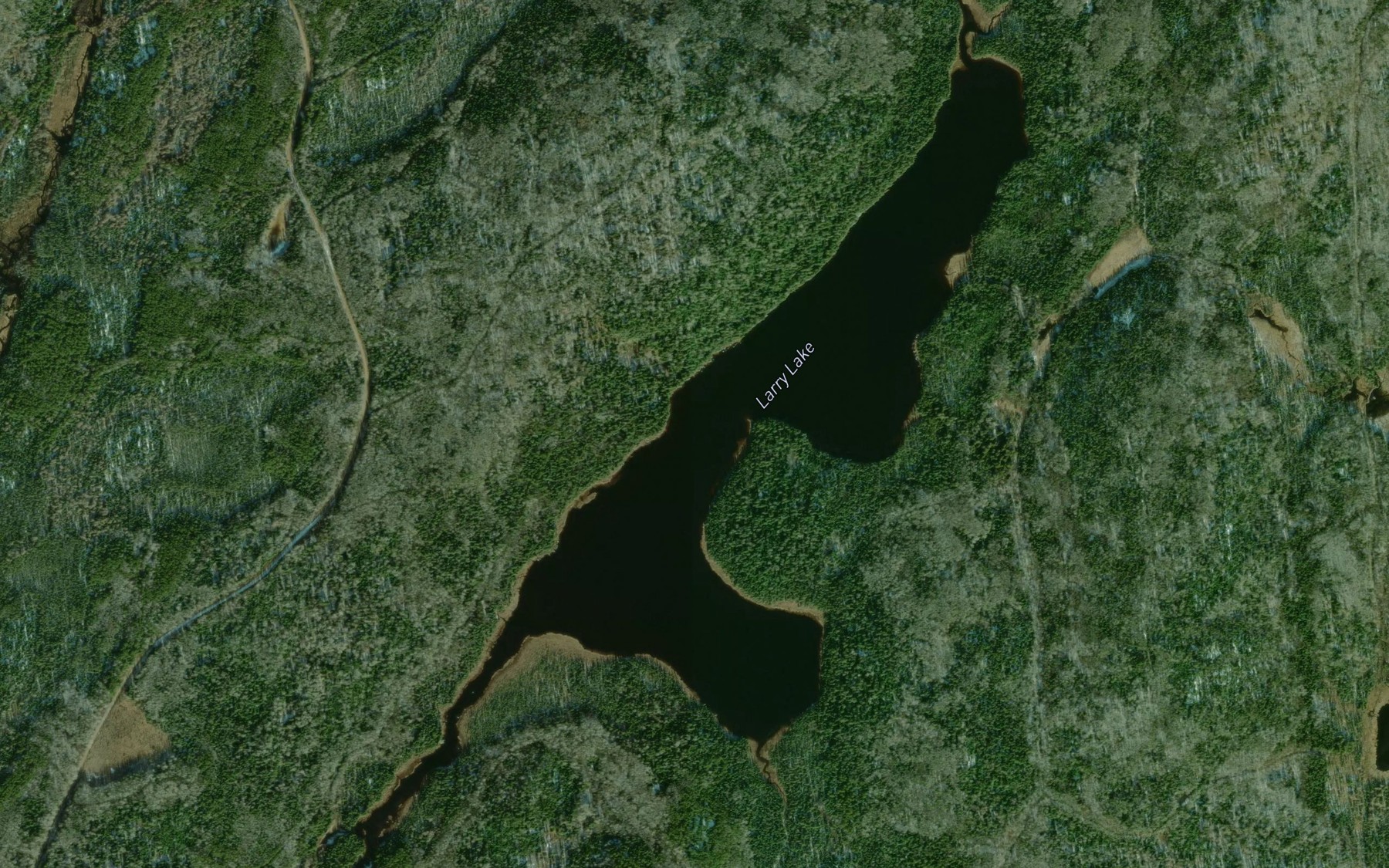 Satellite map of the Larry Lake