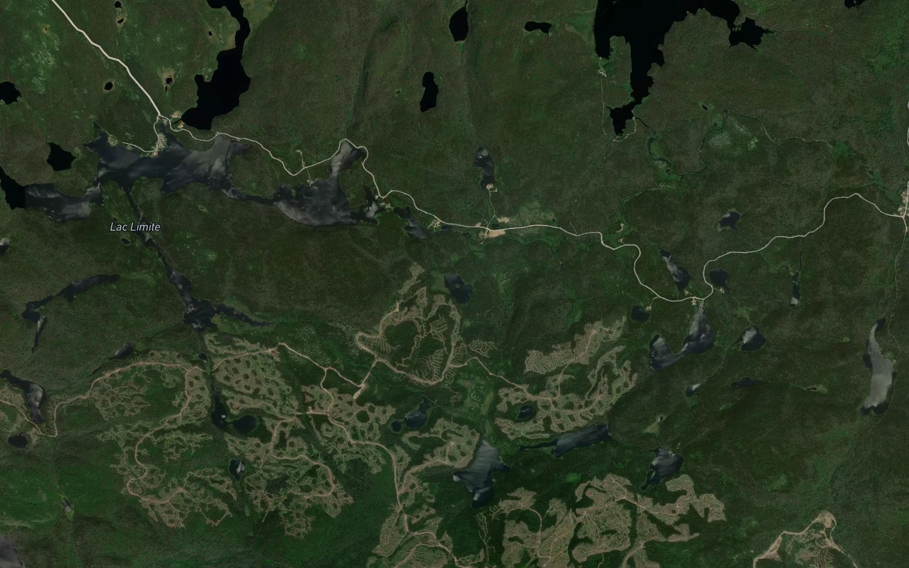 Satellite map of the Lac Leblanc