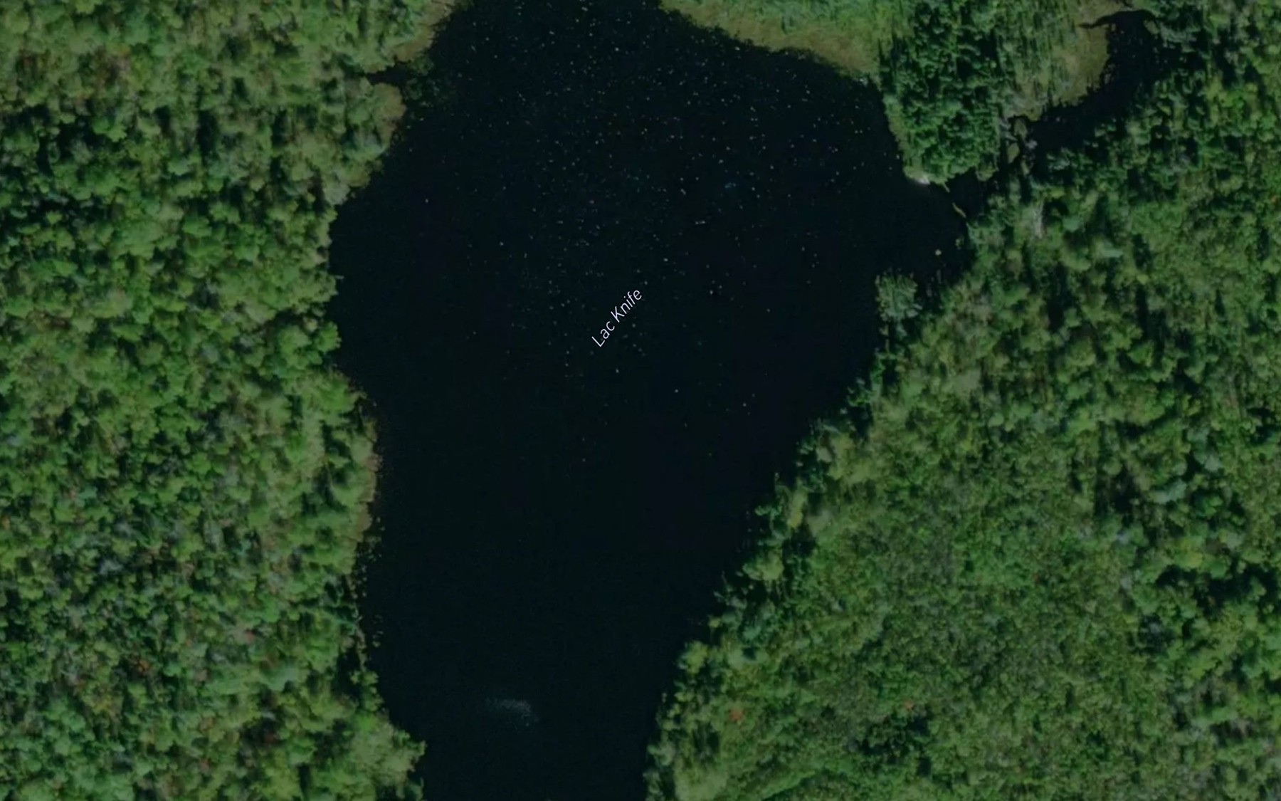 Satellite map of the Lac Knife