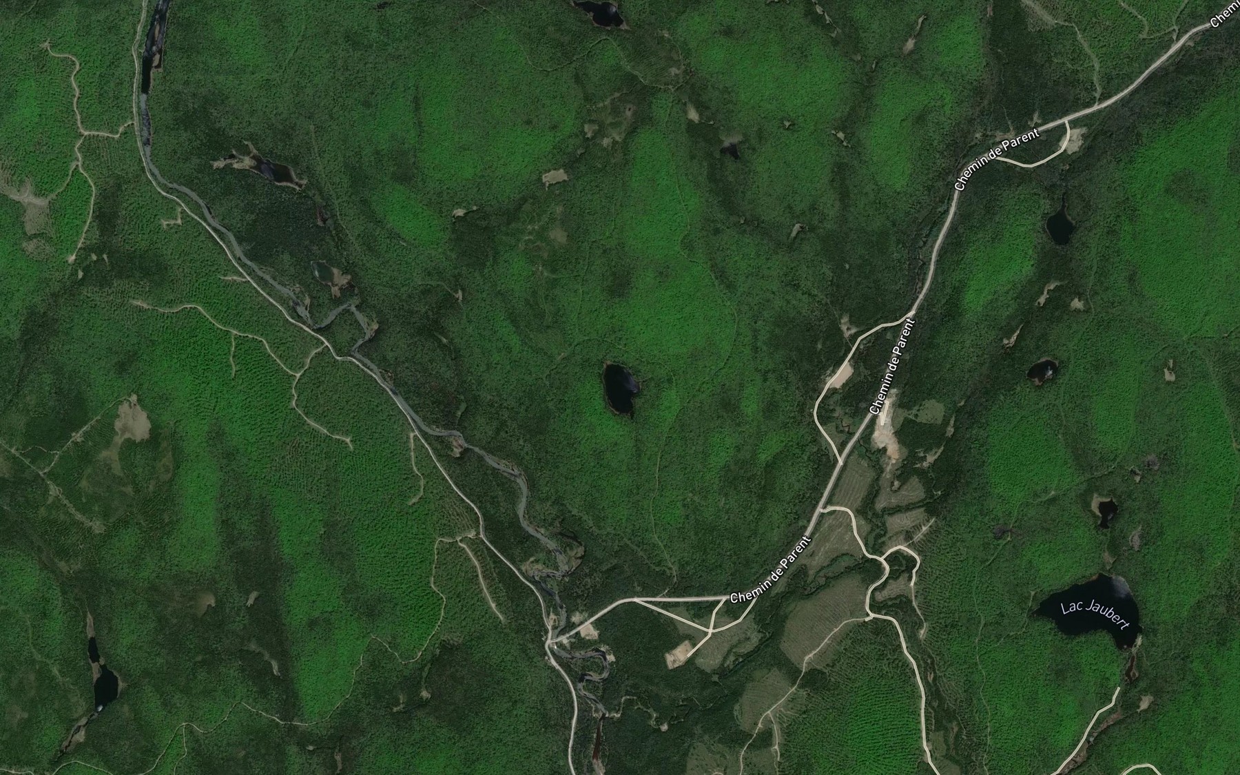 Satellite map of the Lac a Bourque