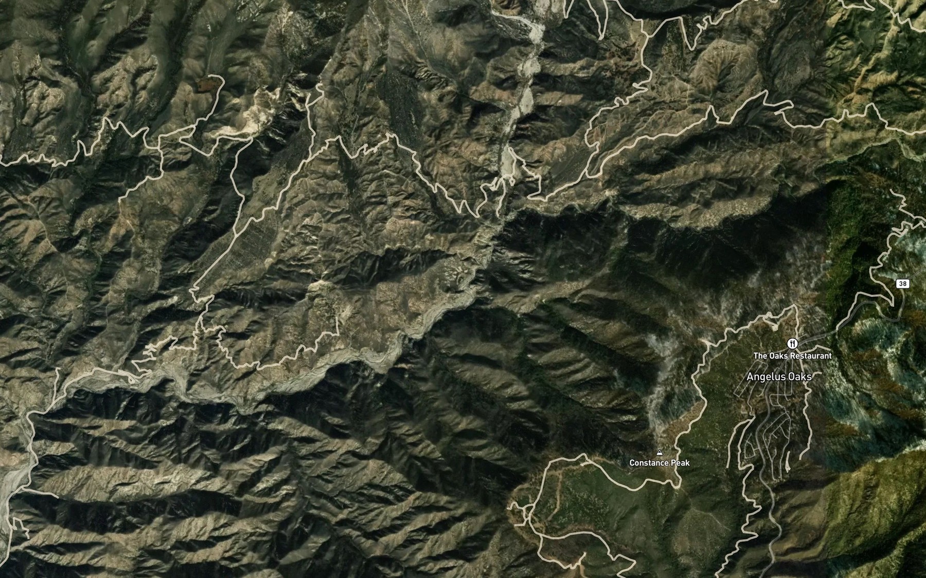 Satellite map of the Breakneck Creek