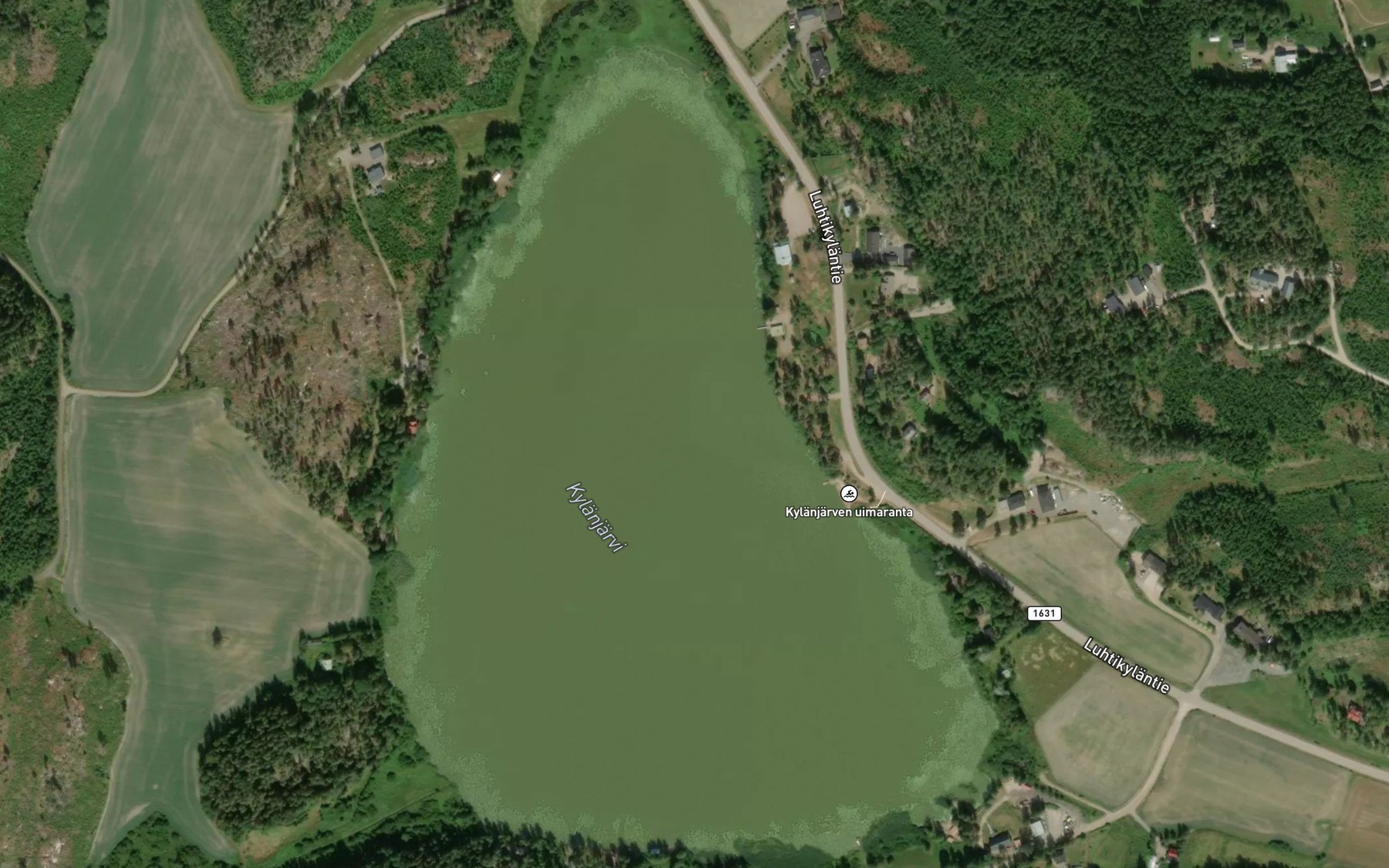 Satellite map of the Kylaenjaervi