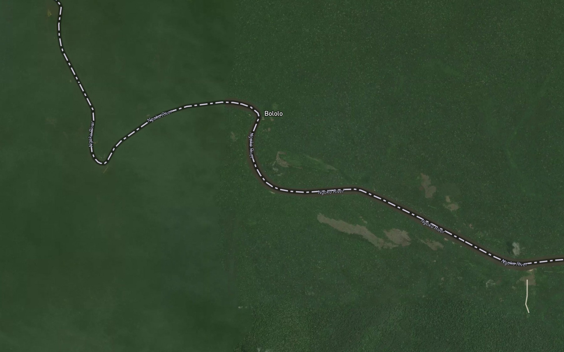 Satellite map of the Topo Topo