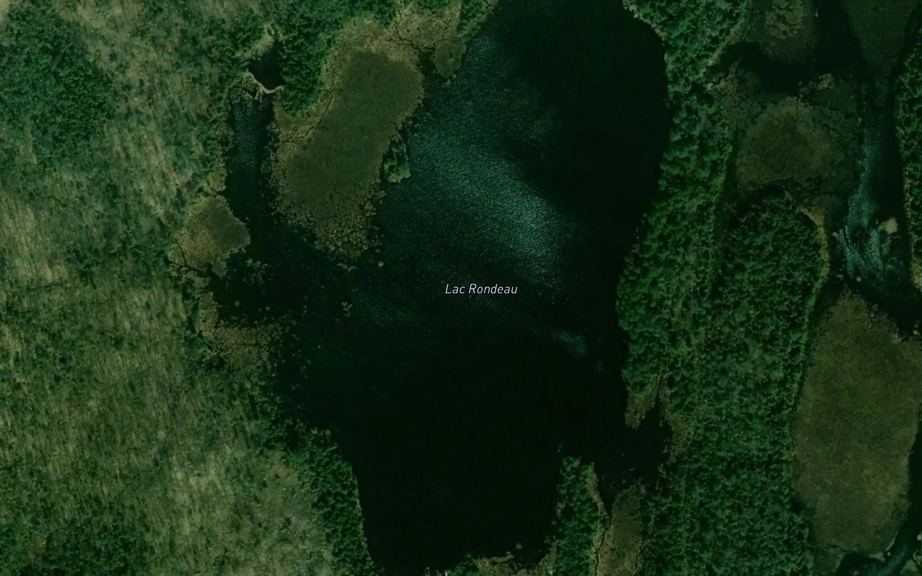 Satellite map of the Lac Rondeau