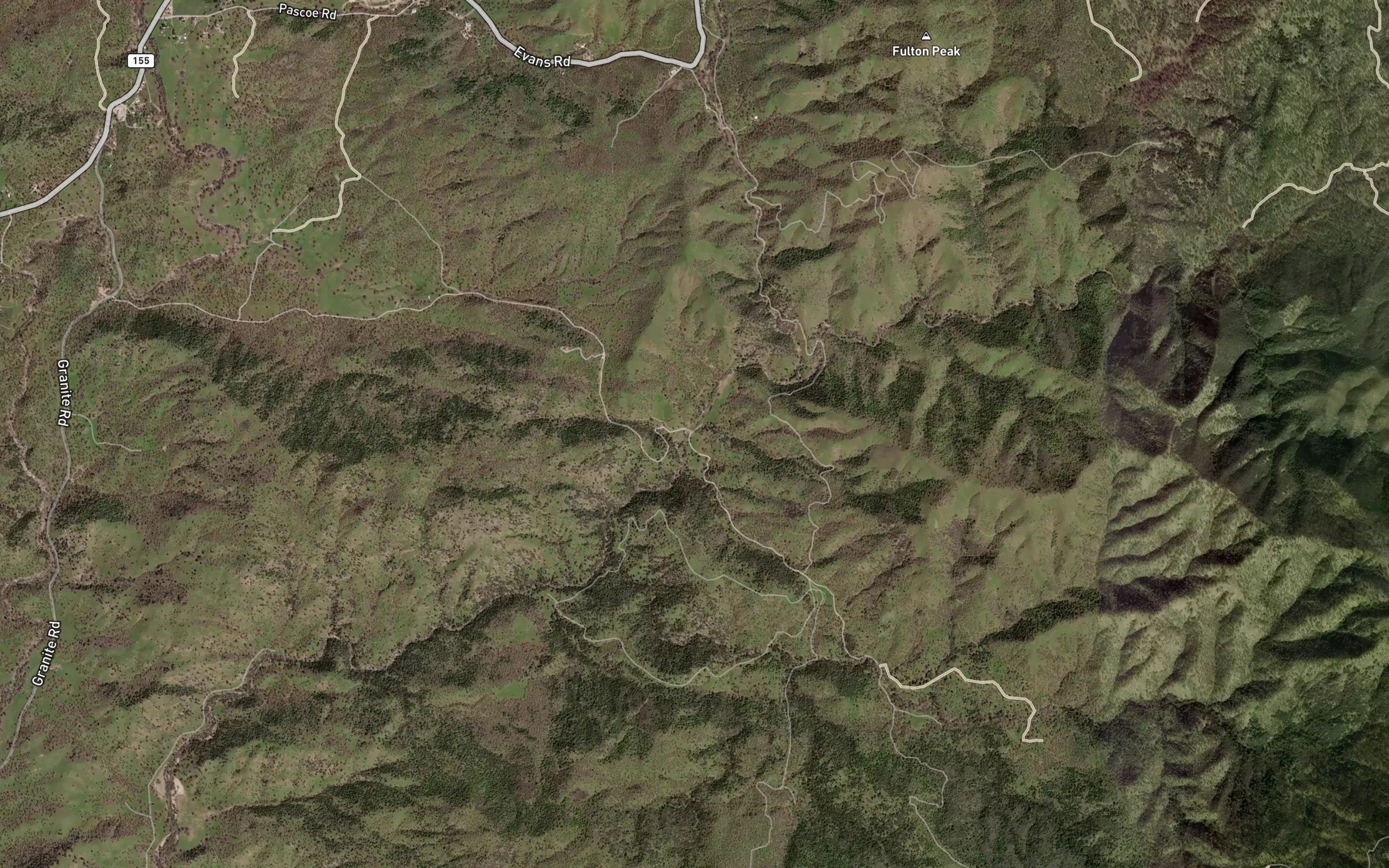Satellite map of the Rock Corral Spring