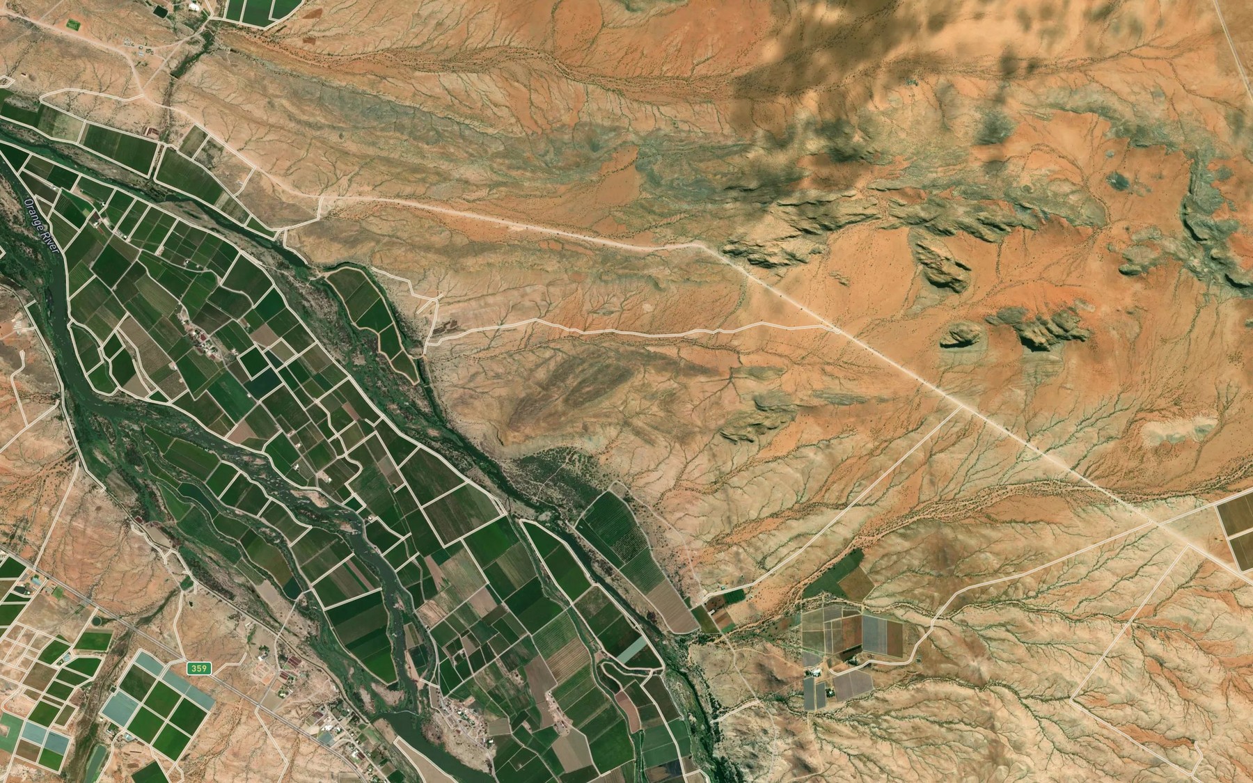 Satellite map of the Kakamas-Noordkanaal