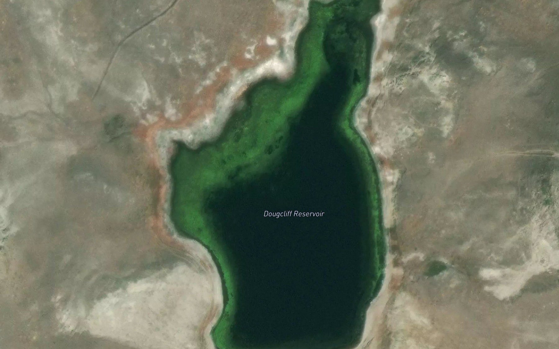 Satellite map of the Dougcliff Reservoir