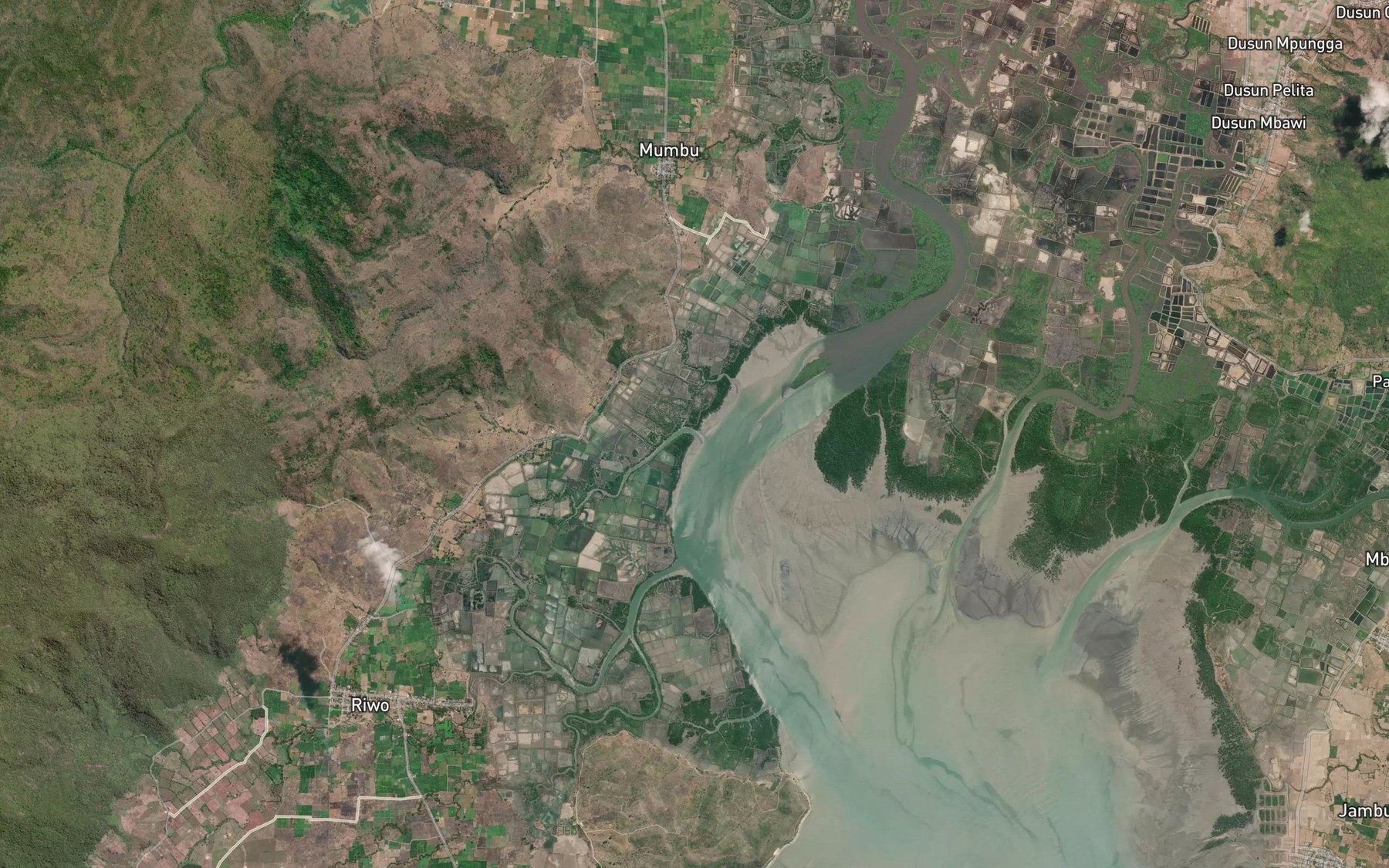 Satellite map of the Sori Laju