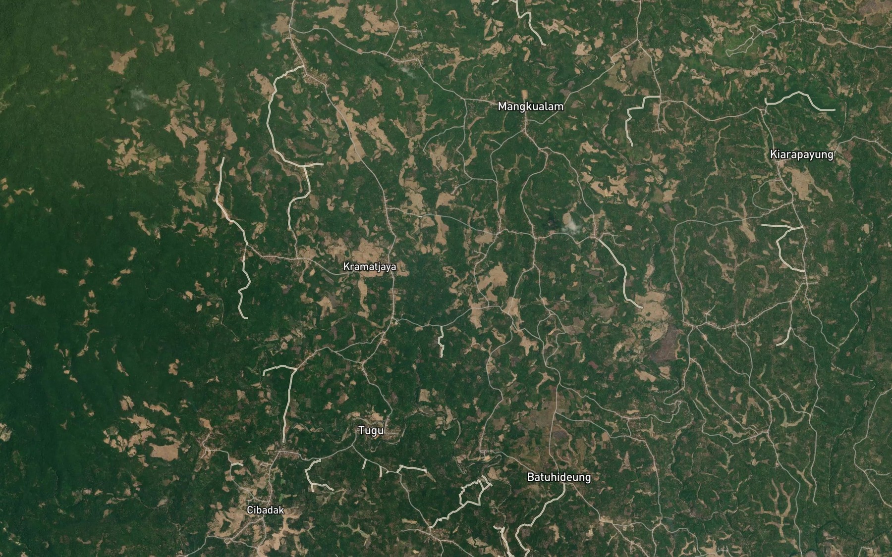 Satellite map of the Ci Pasirnangka