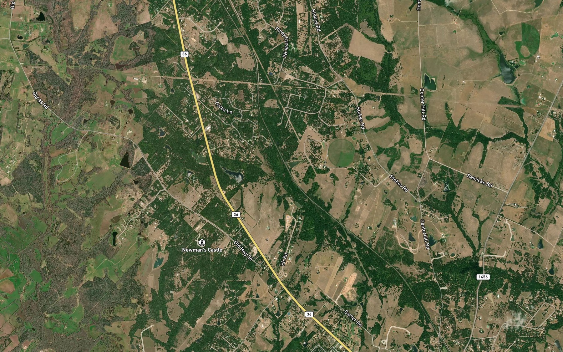 Satellite map of the Long Branch