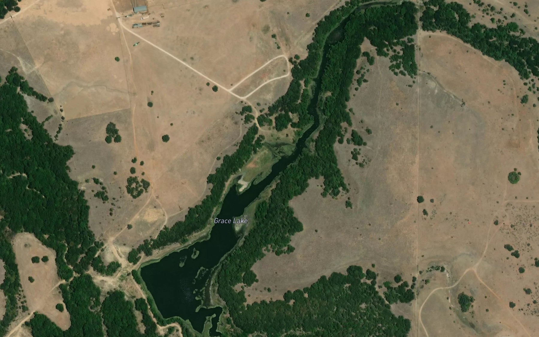 Satellite map of the Grace Lake