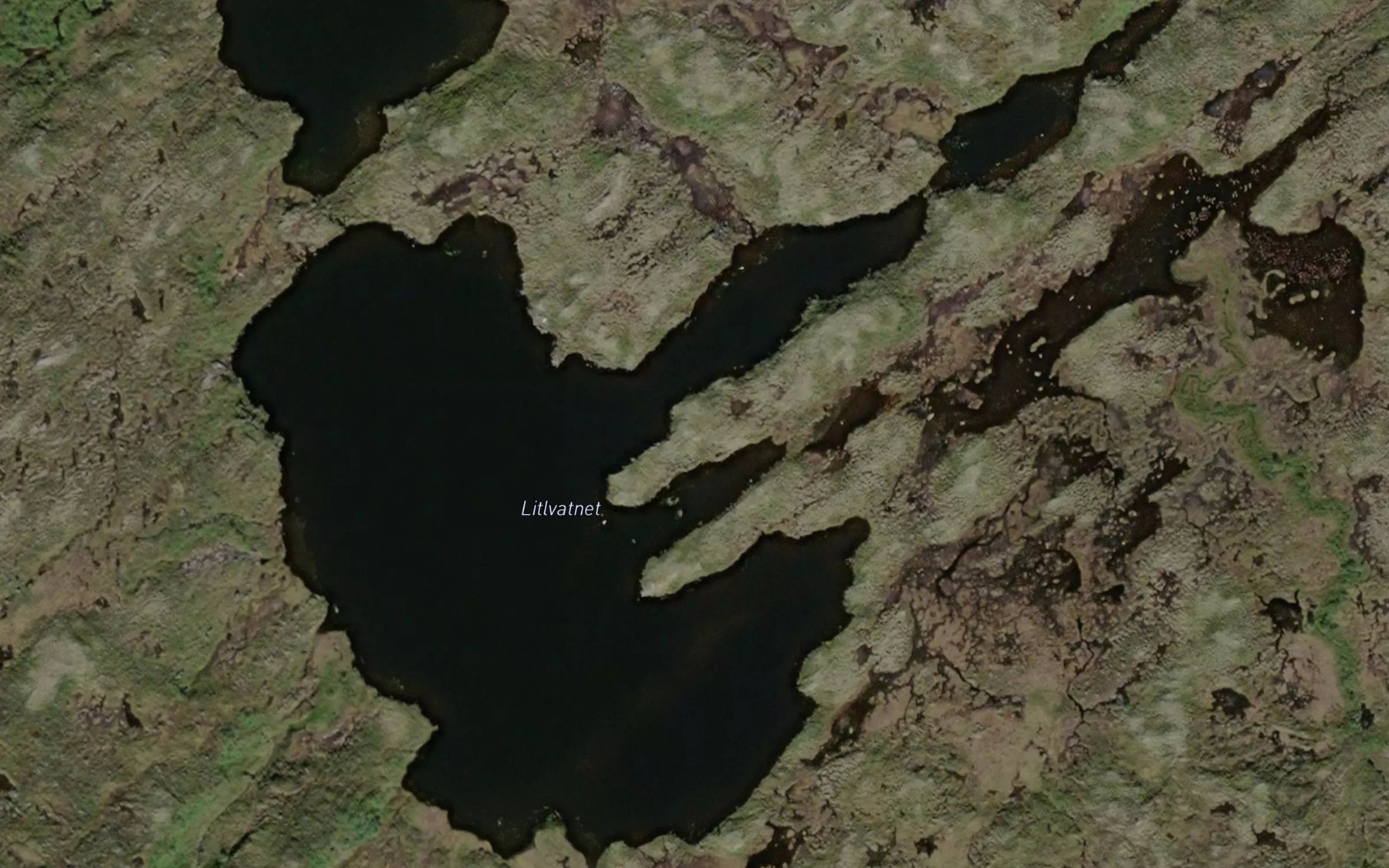 Satellite map of the Litlvatnet