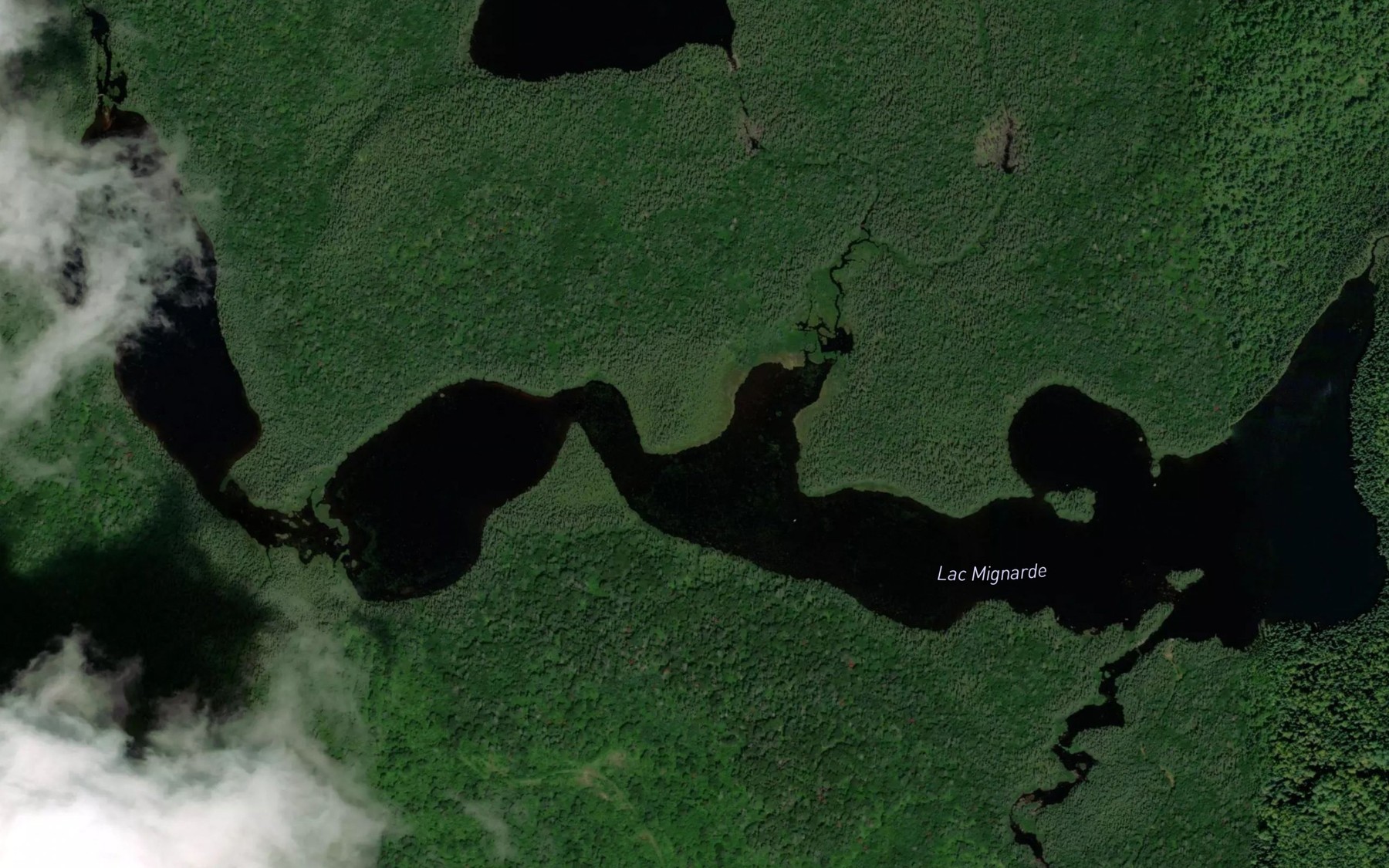 Satellite map of the Lac Mignarde