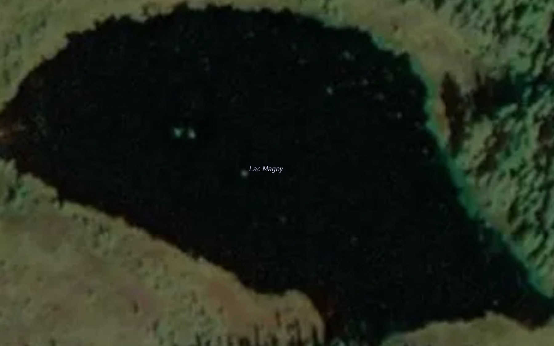 Satellite map of the Lac Magny