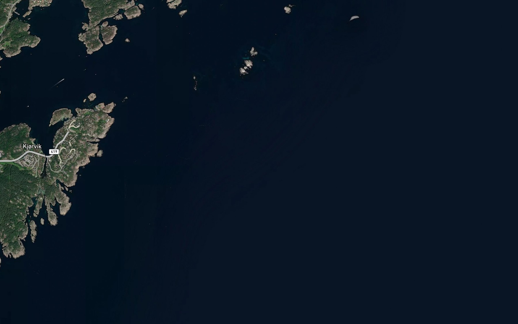 Satellite map of the Lillegrunnen