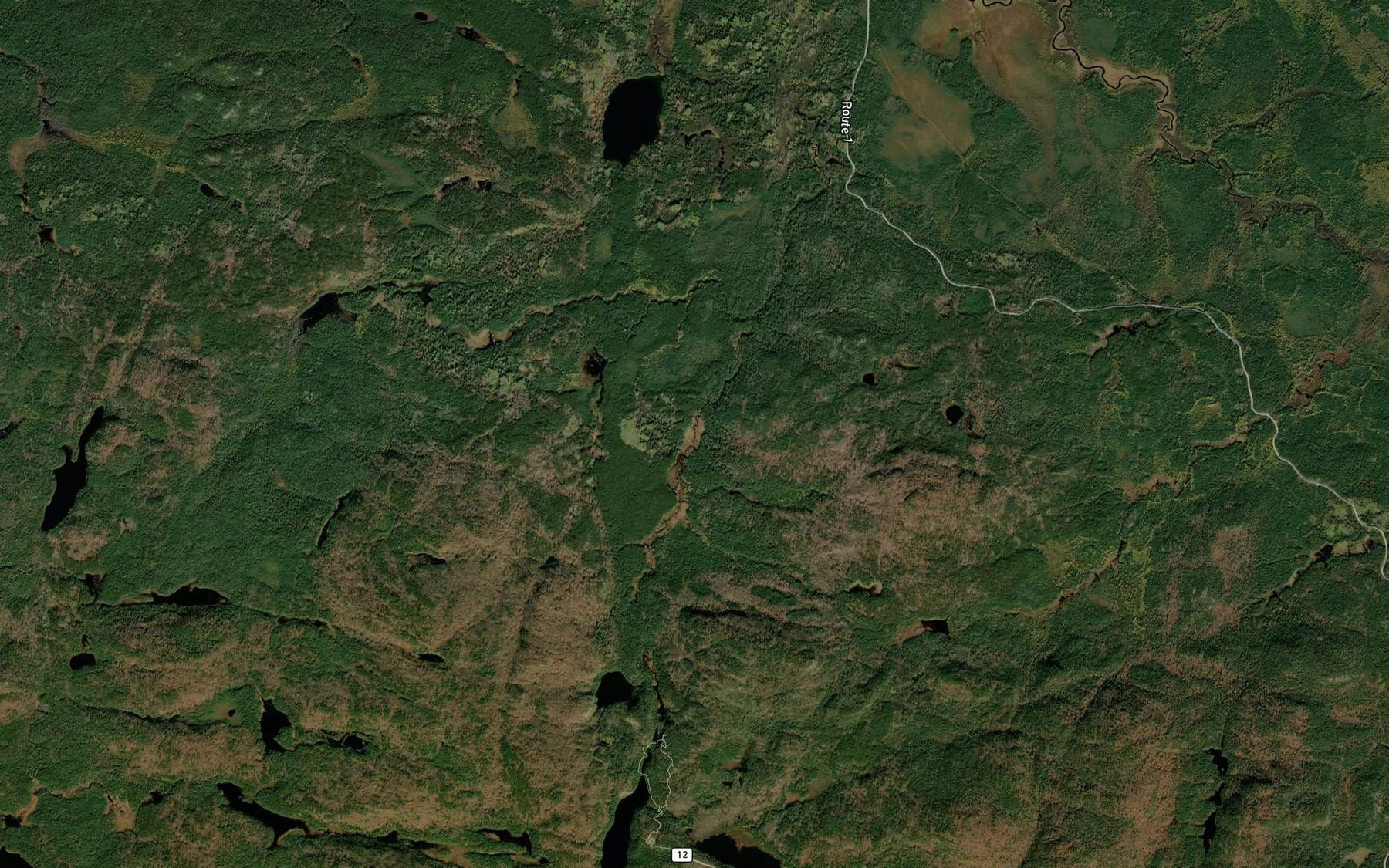 Satellite map of the Lac du Portage