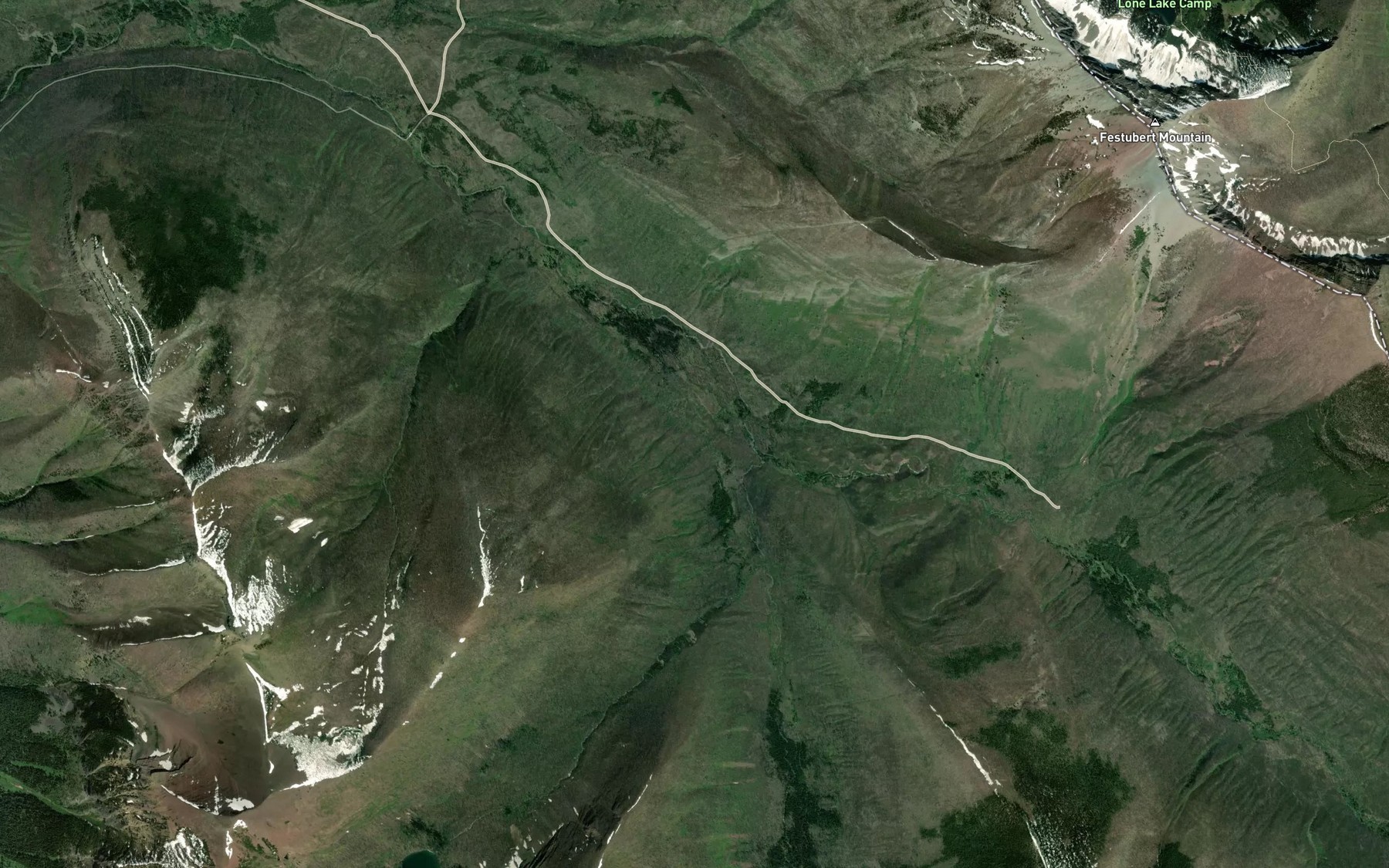 Satellite map of the See Creek