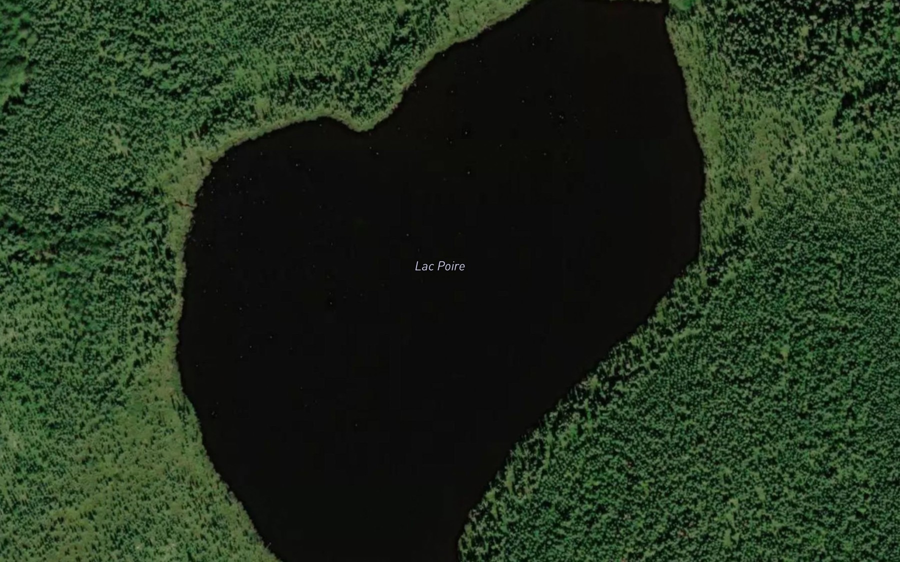 Satellite map of the Lac Poire
