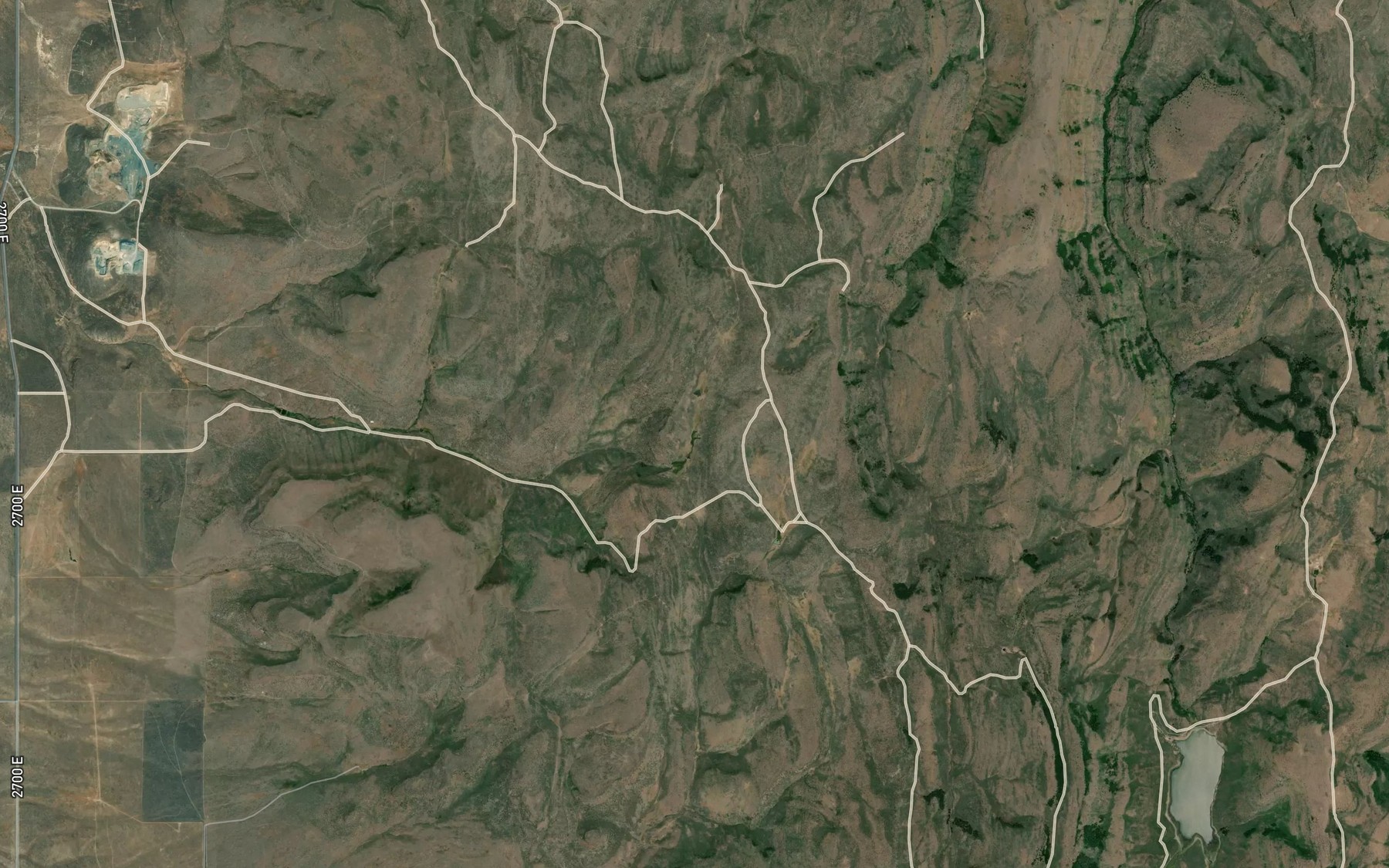 Satellite map of the Goat Springs