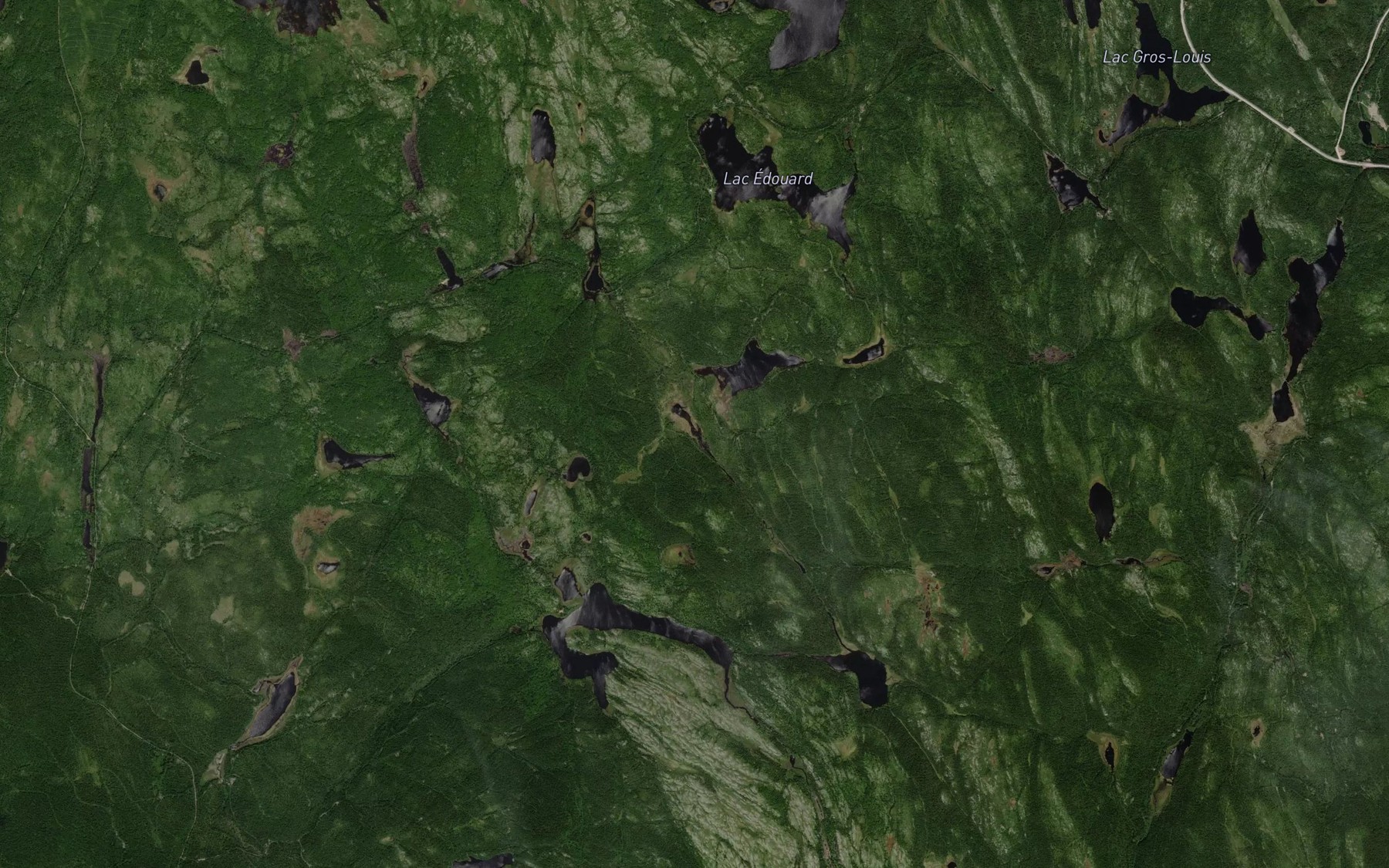 Satellite map of the Lac Elie