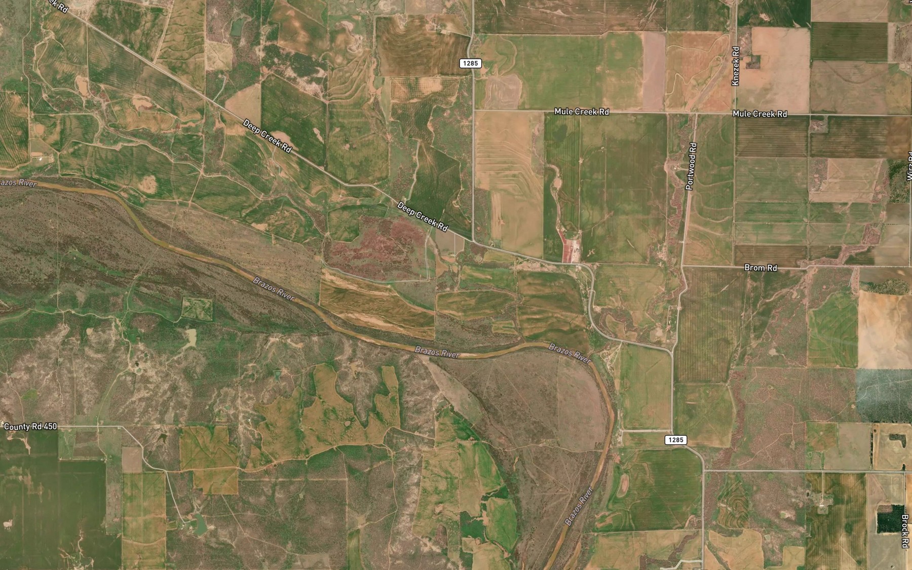 Satellite map of the Muhle Creek