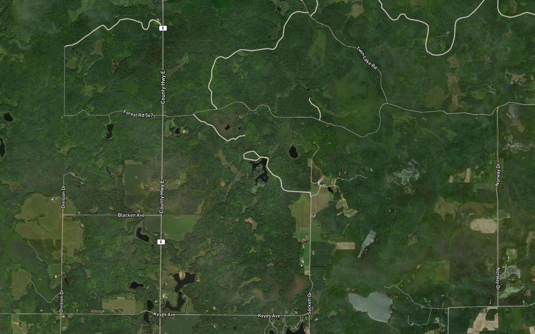 Satellite map of the 0.6 Reservoir