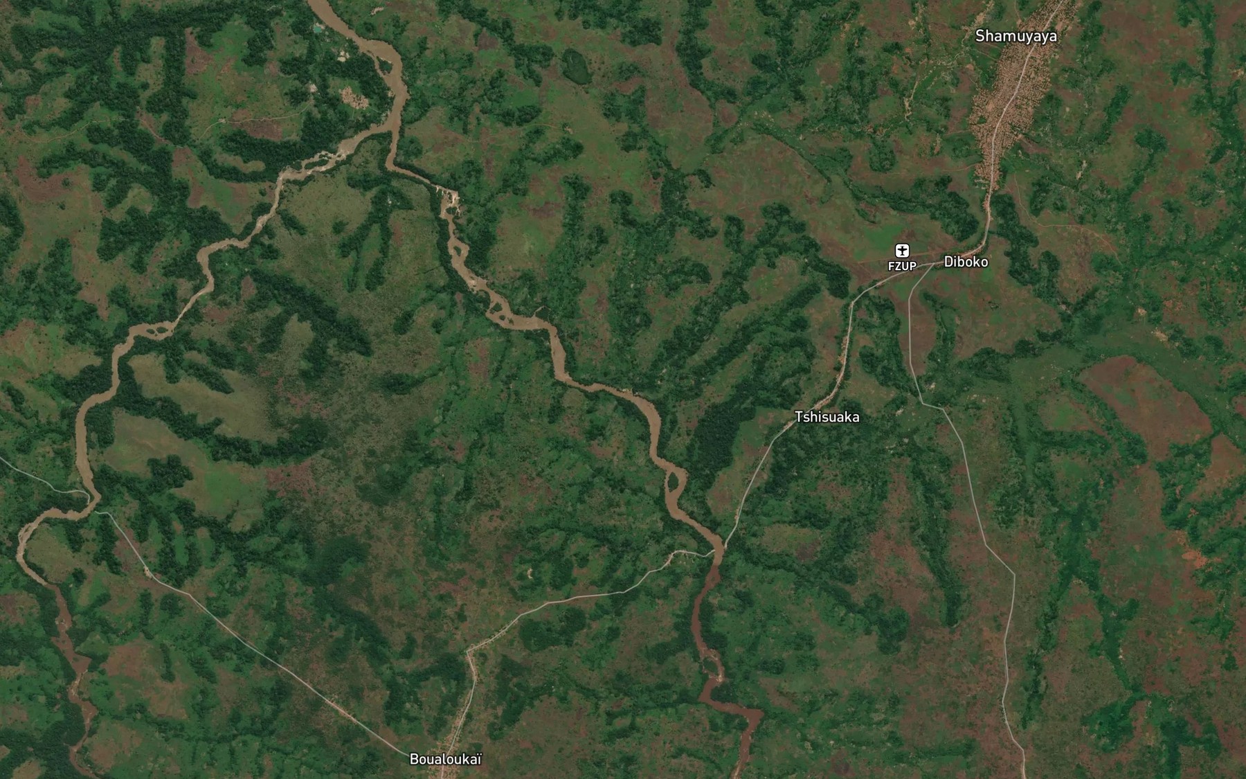 Satellite map of the Kangasi