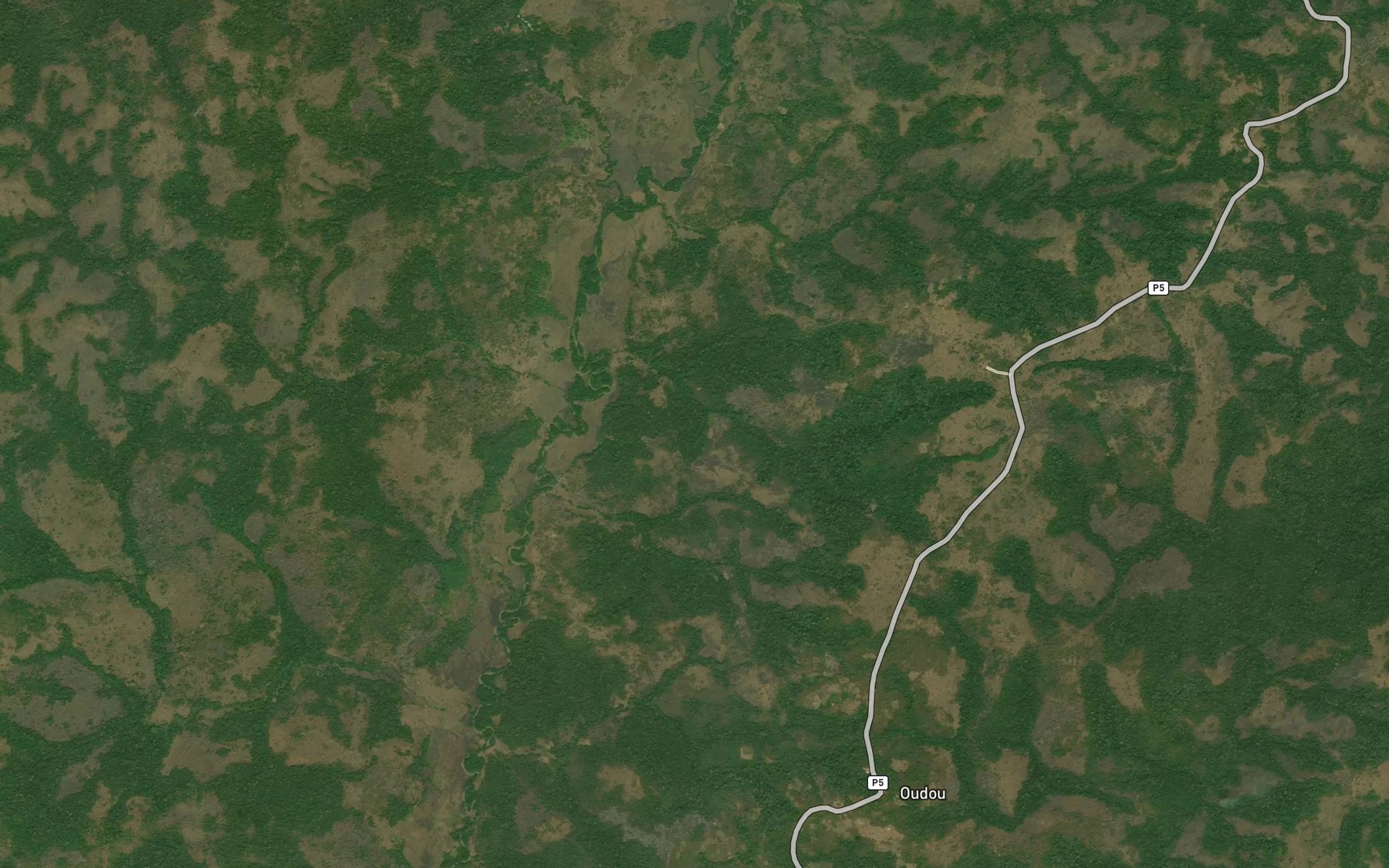 Satellite map of the Kanbo