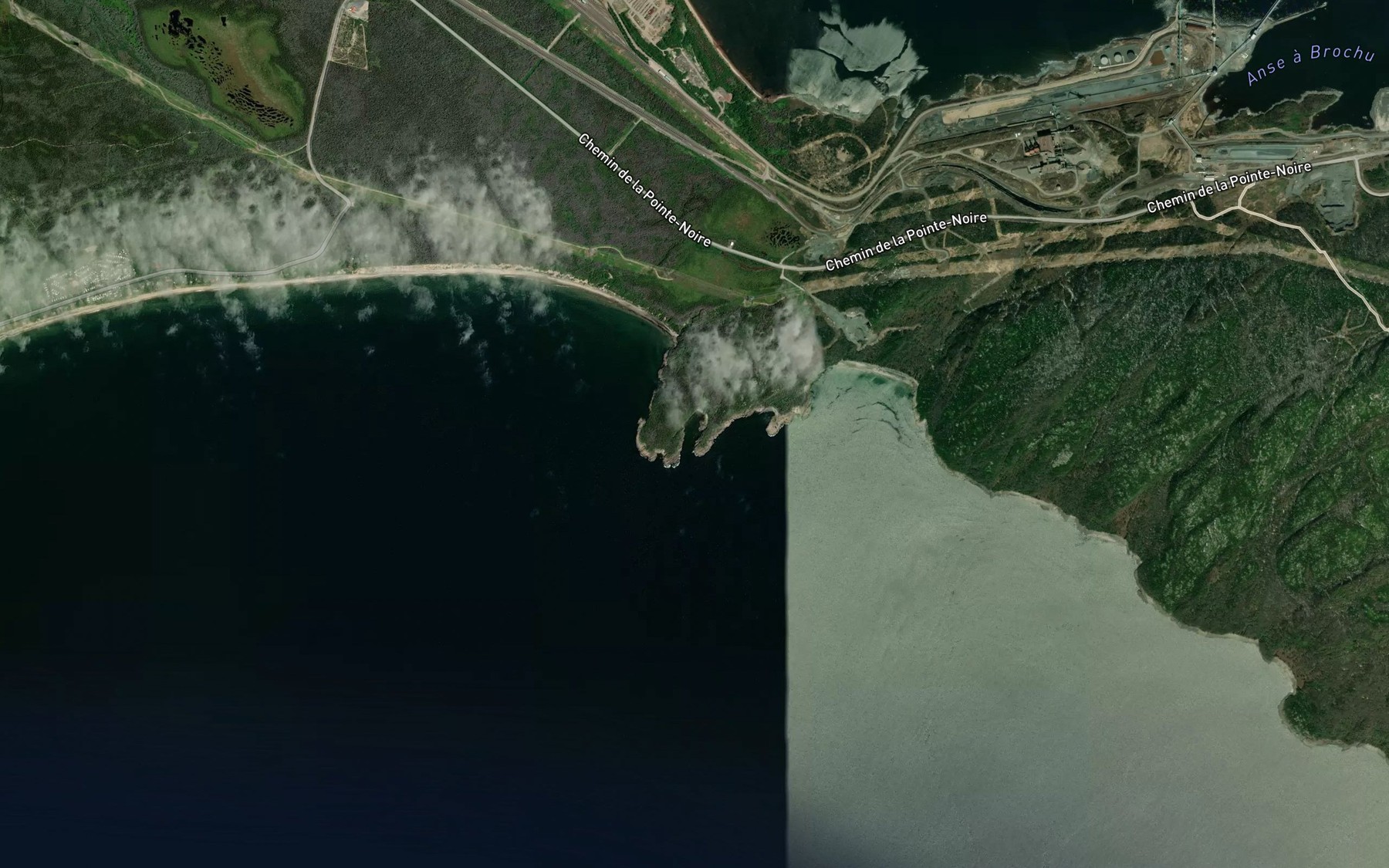 Satellite map of the Petit havre Arsenault