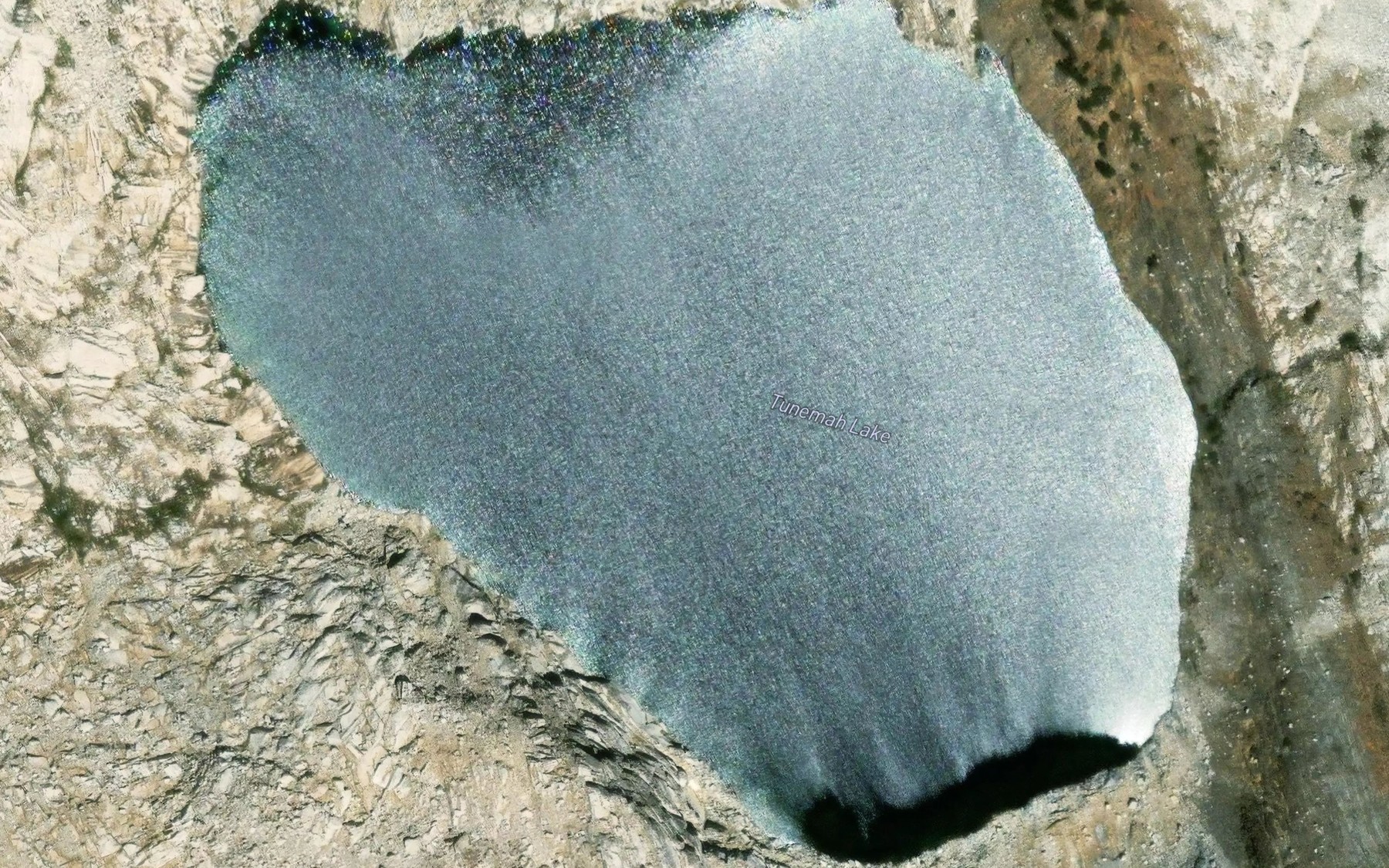 Satellite map of the Tunemah Lake