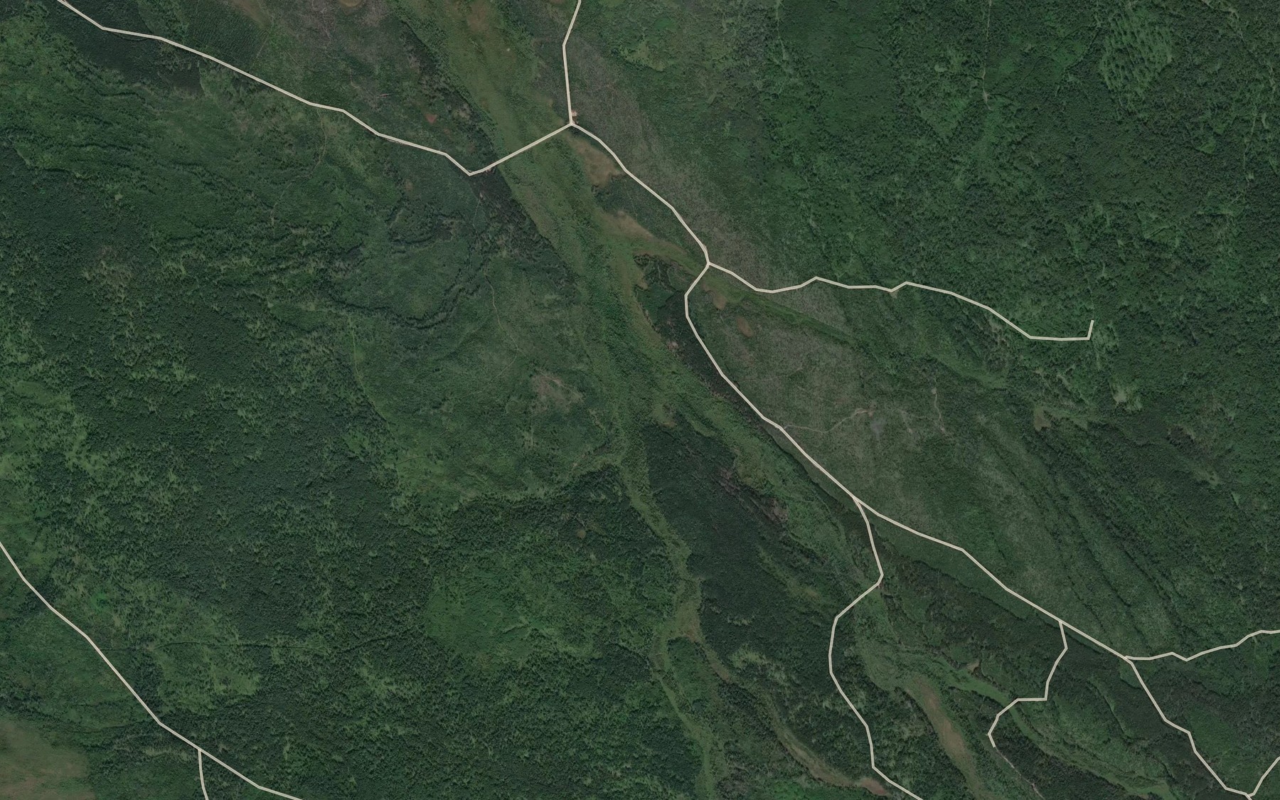 Satellite map of the Chernyy Muksut
