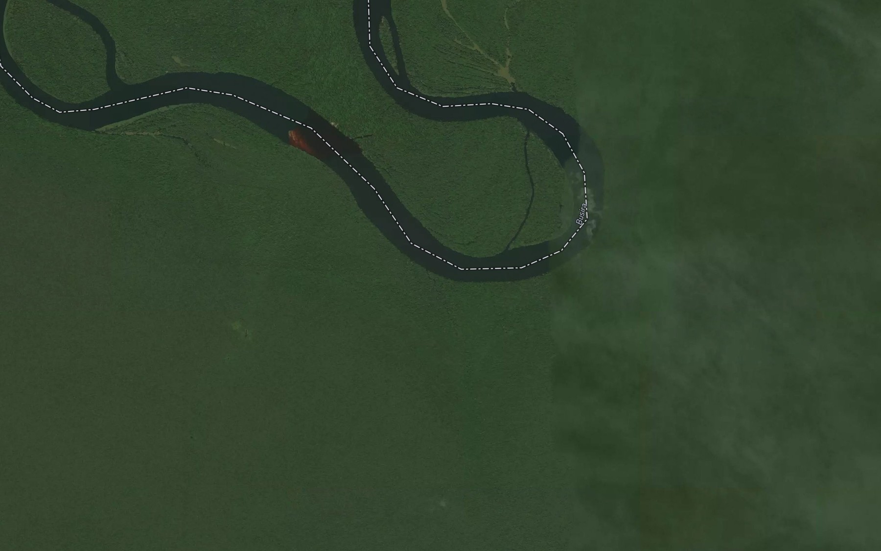 Satellite map of the Luendu