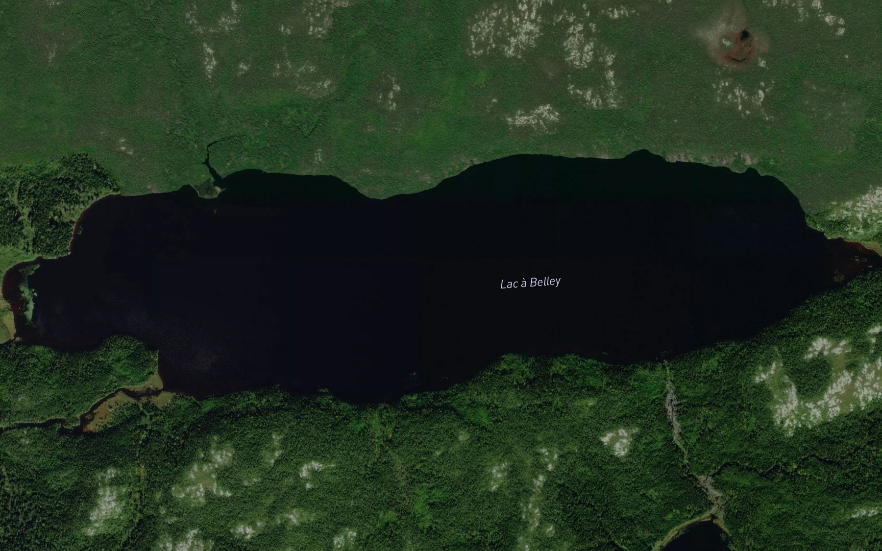 Satellite map of the Lac a Belley