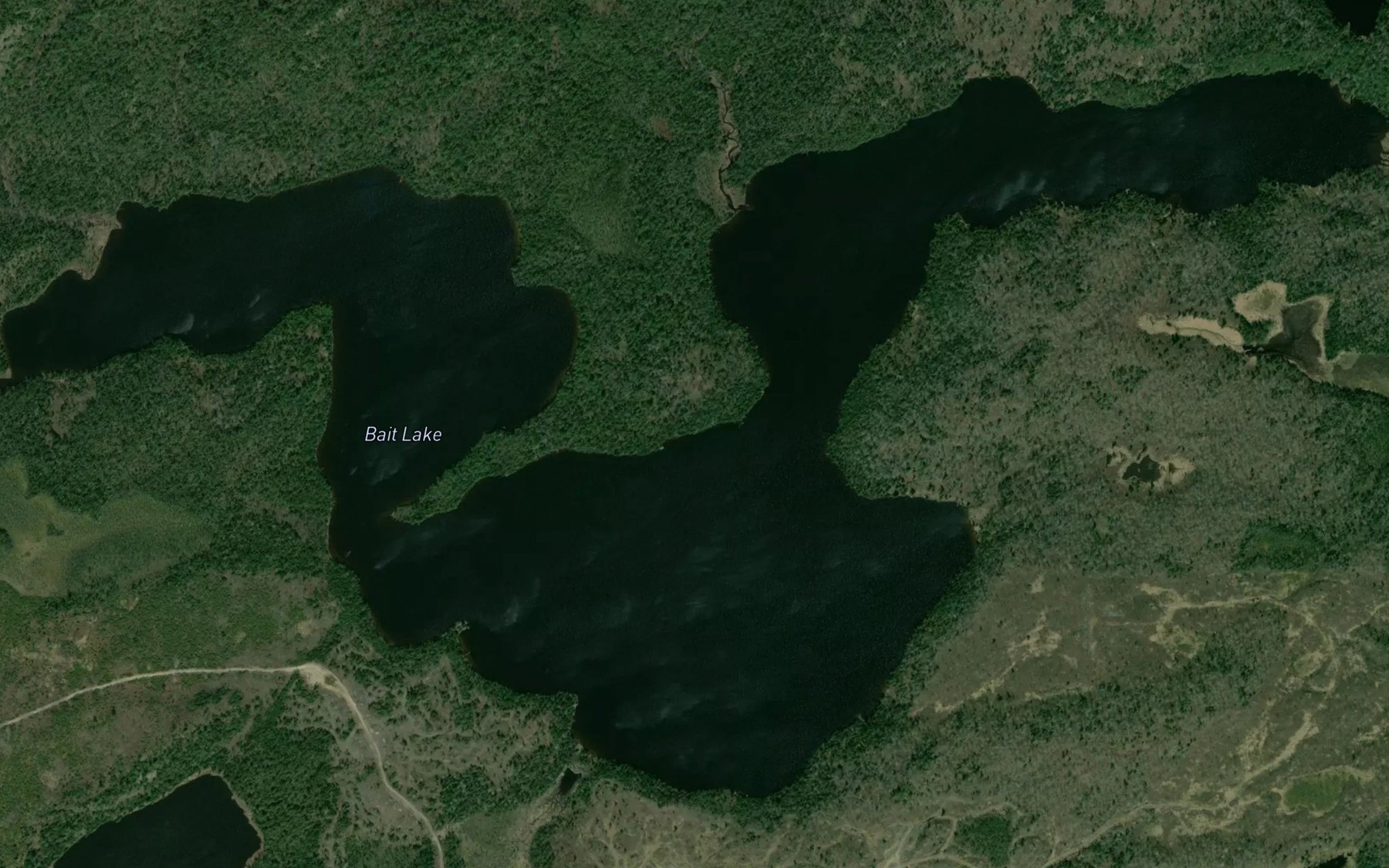 Satellite map of the Bait Lake