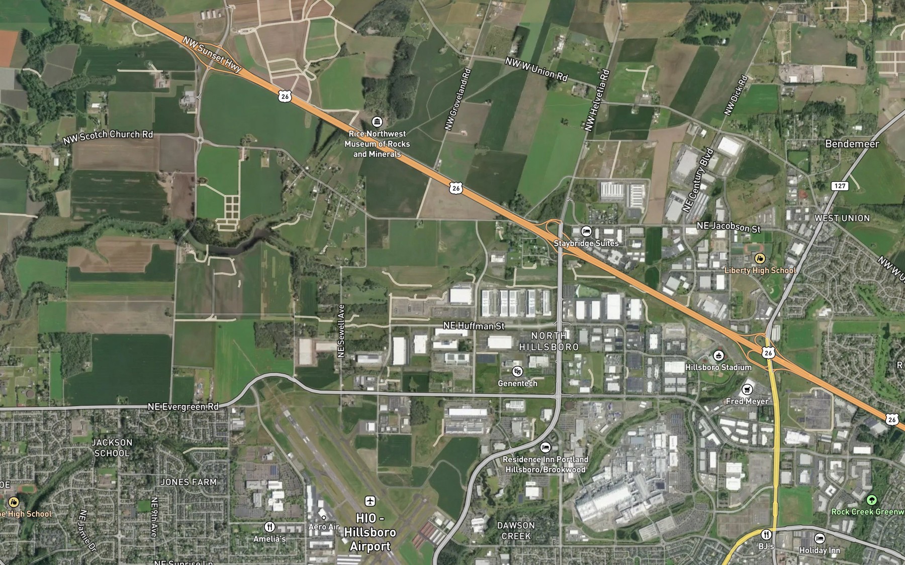Satellite map of the Leichtman Sump