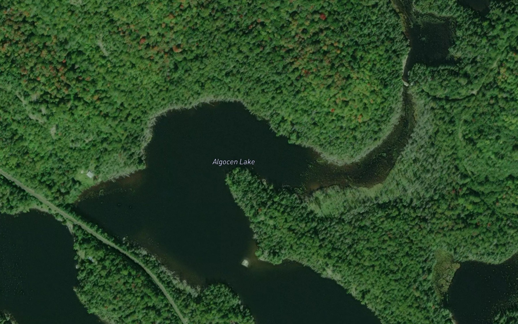 Satellite map of the Algocen Lake