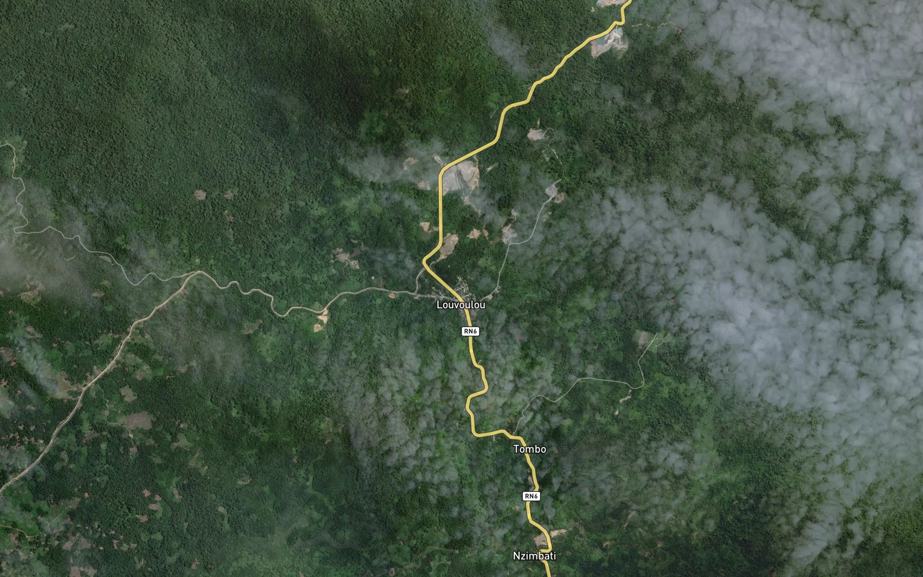 Satellite map of the Tchilomba