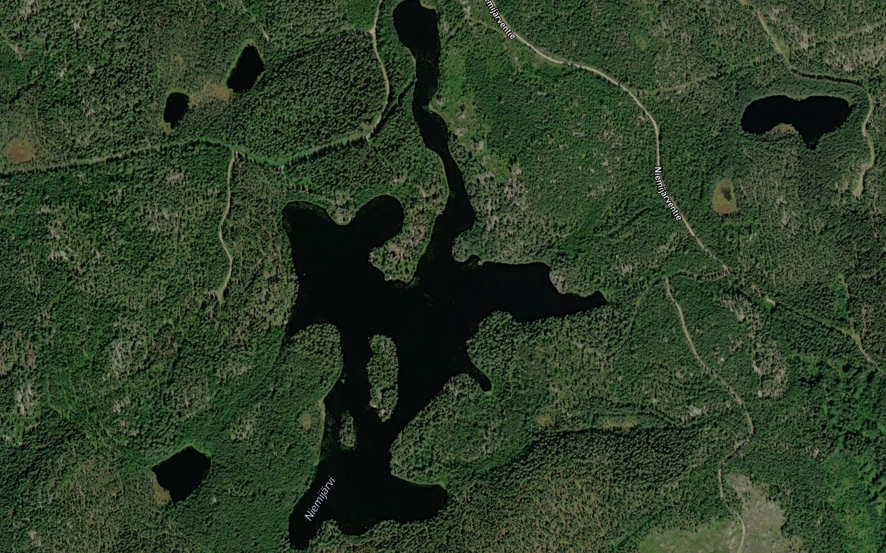 Satellite map of the Niemijarvi